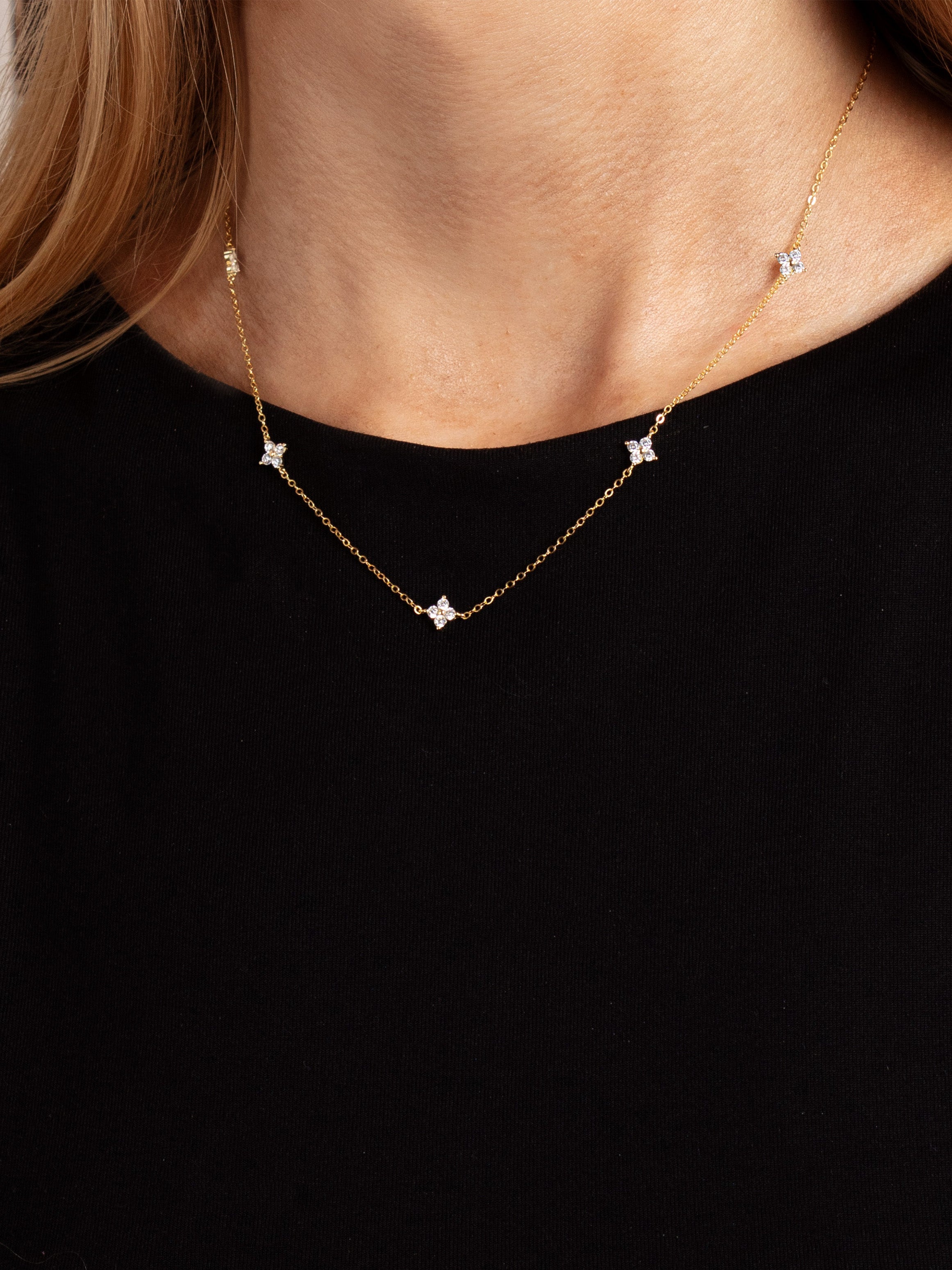 Dainty Hydrangea Necklace