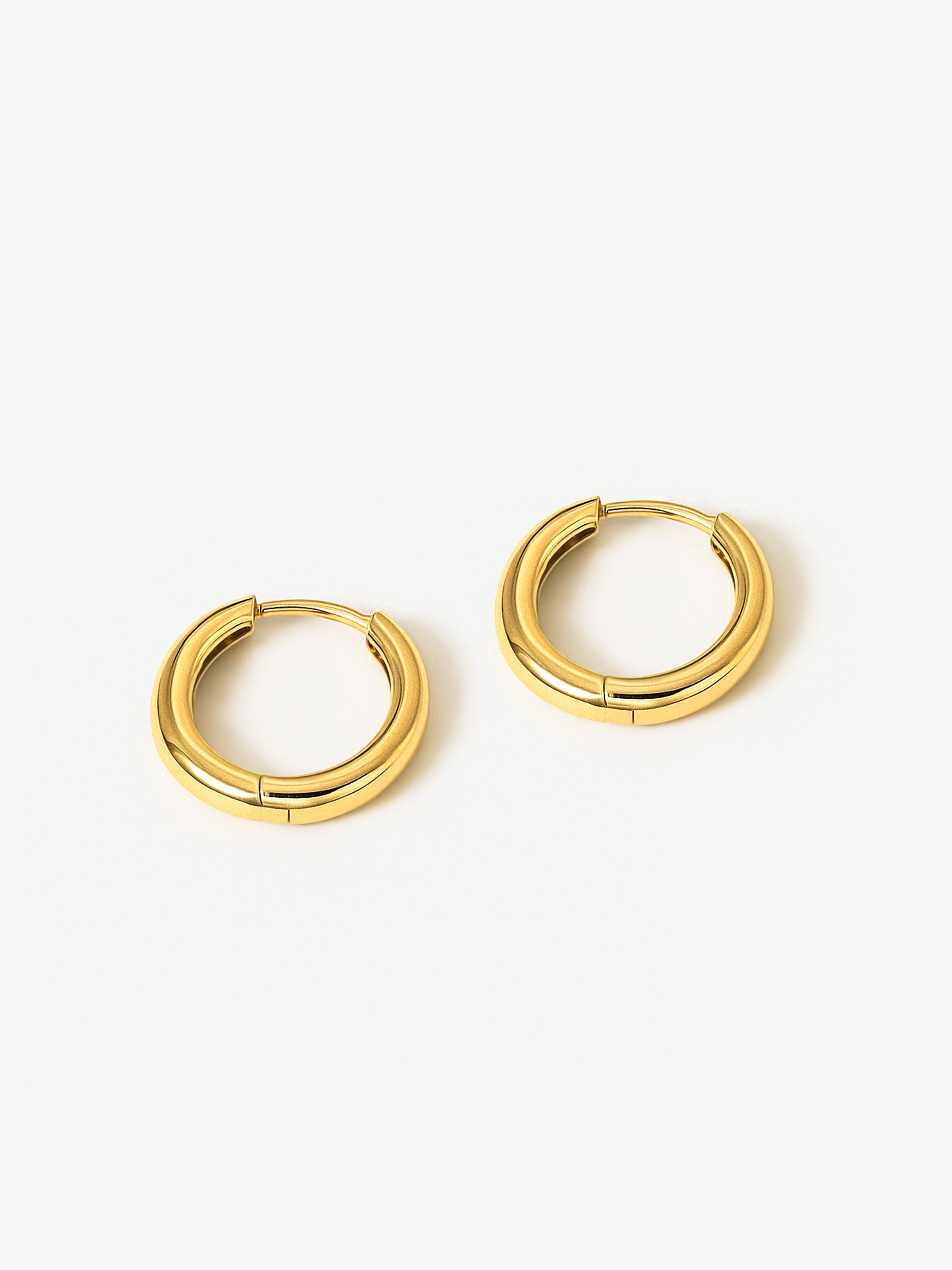 Solid Hoop Earrings For Charms - 14mm