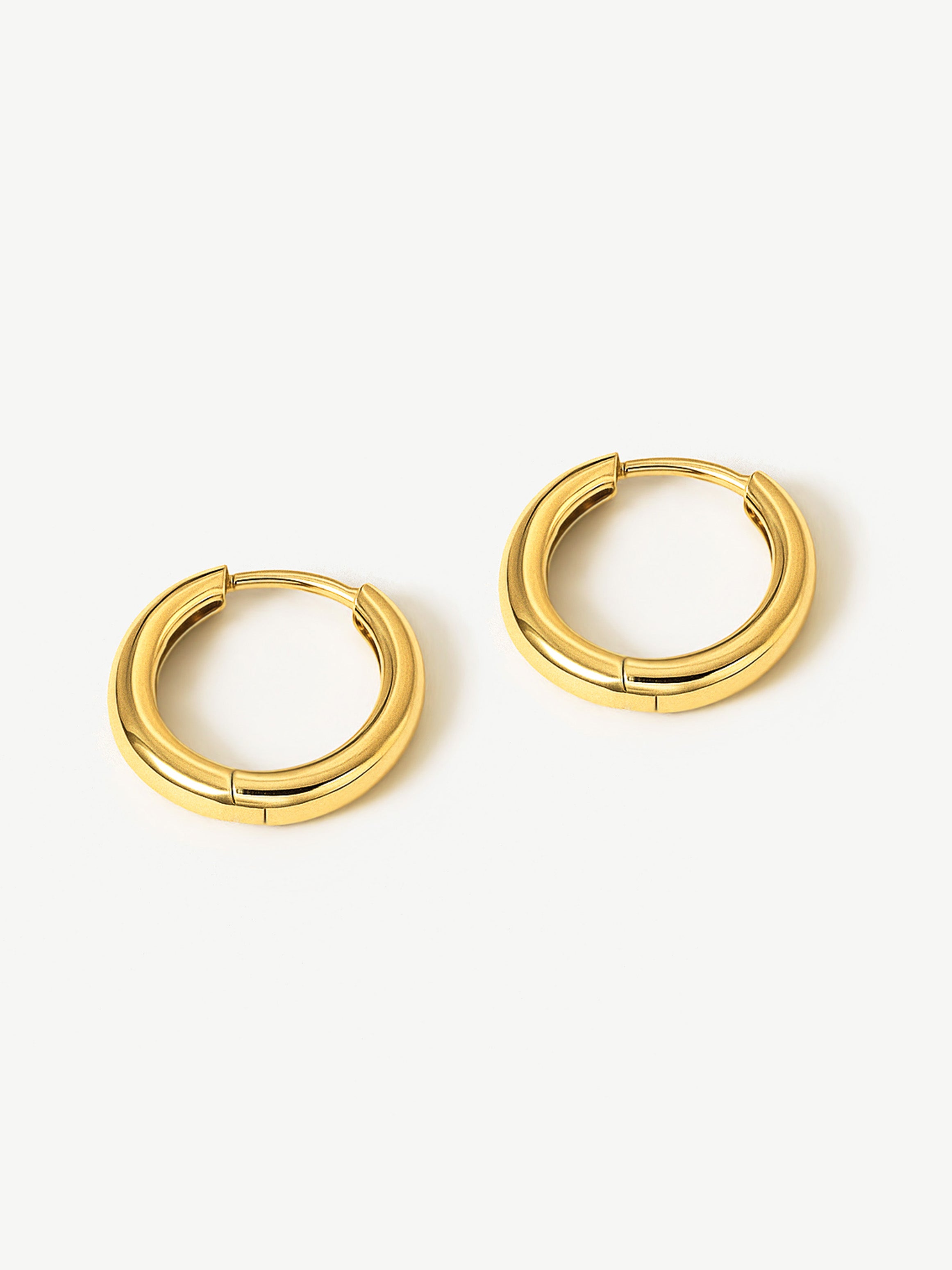 Solid Hoop Earrings For Charms - 16mm