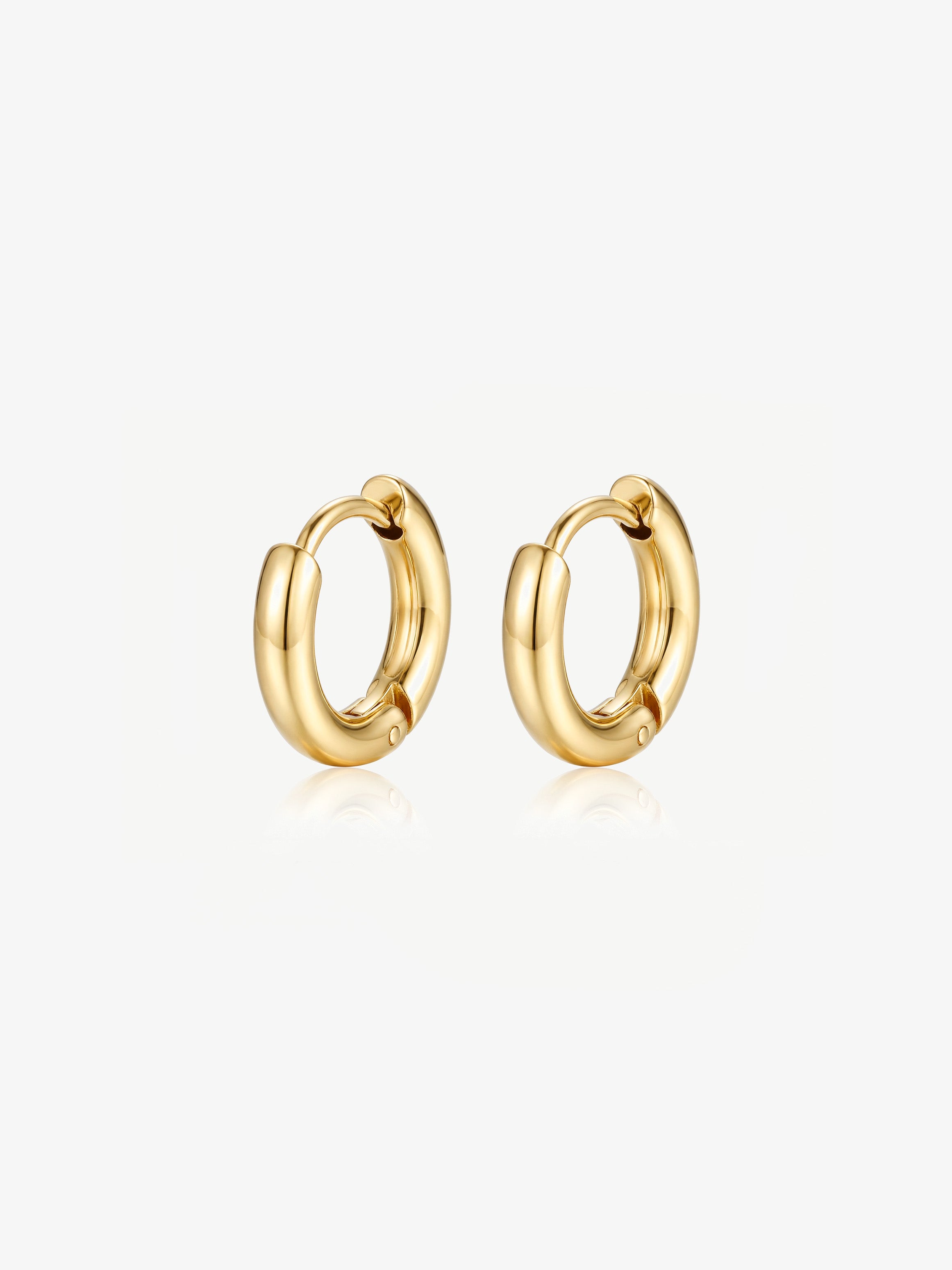 Solid Hoop Earrings 12mm