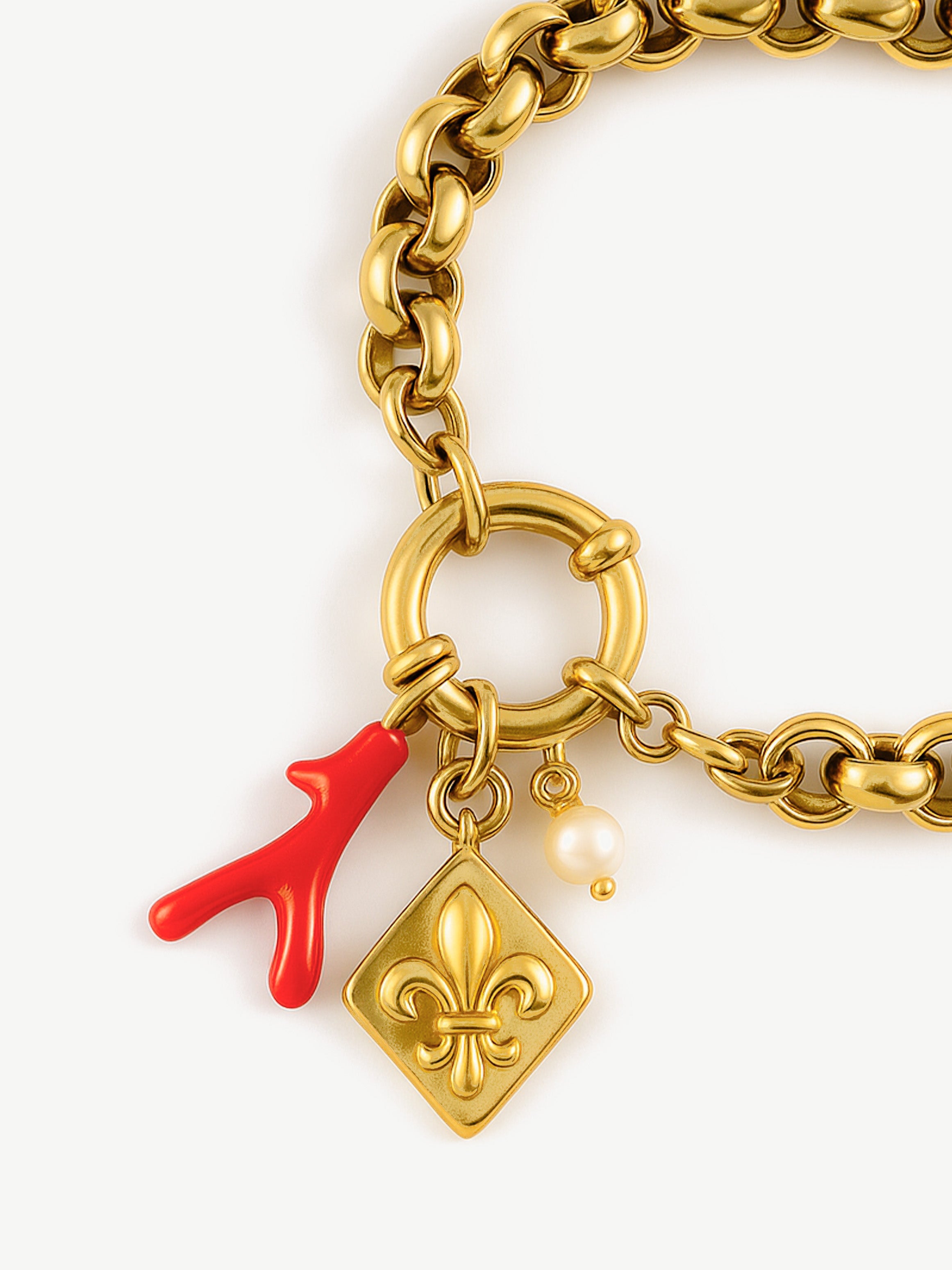 Belcher Box Chain Bracelet For Charms