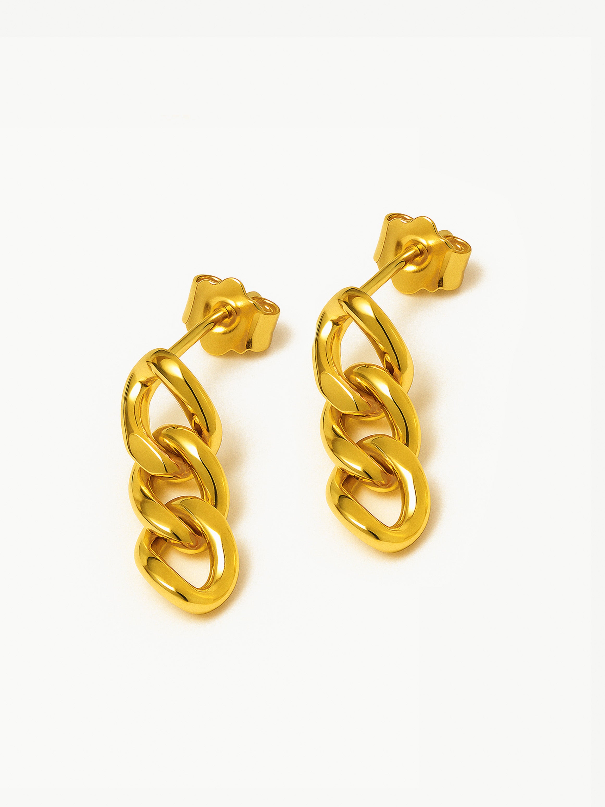 Short Chain Dangle Earrings