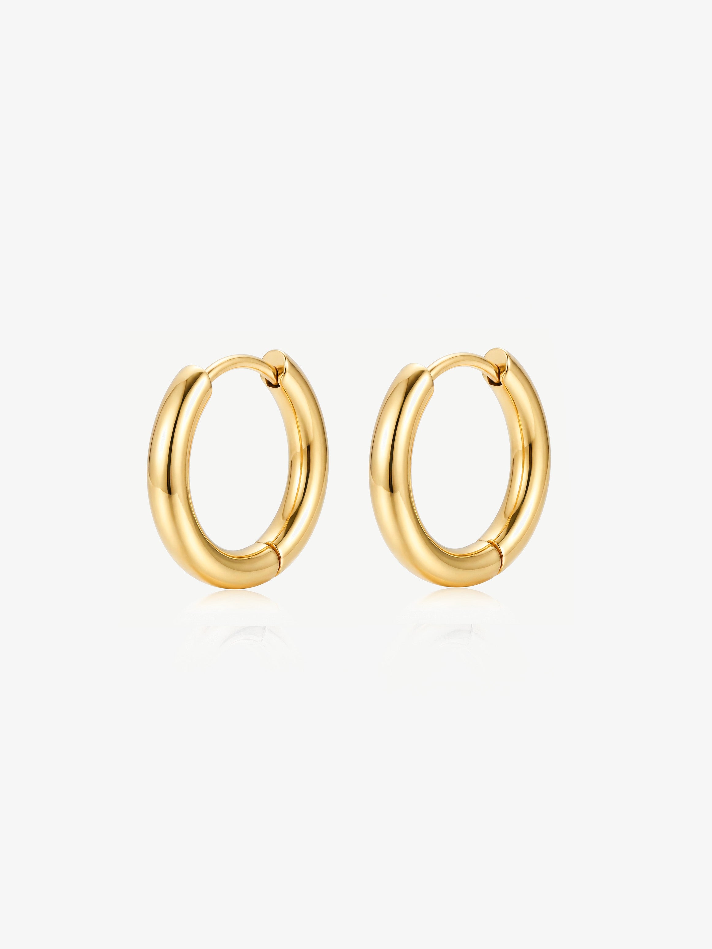 Solid Hoop Earrings - 16mm