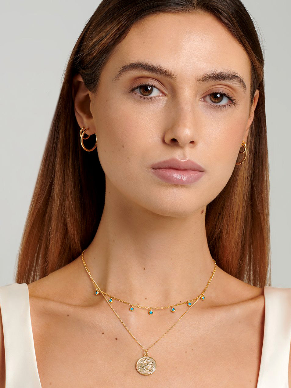 Reversible Queen & Warrior Coin Necklace