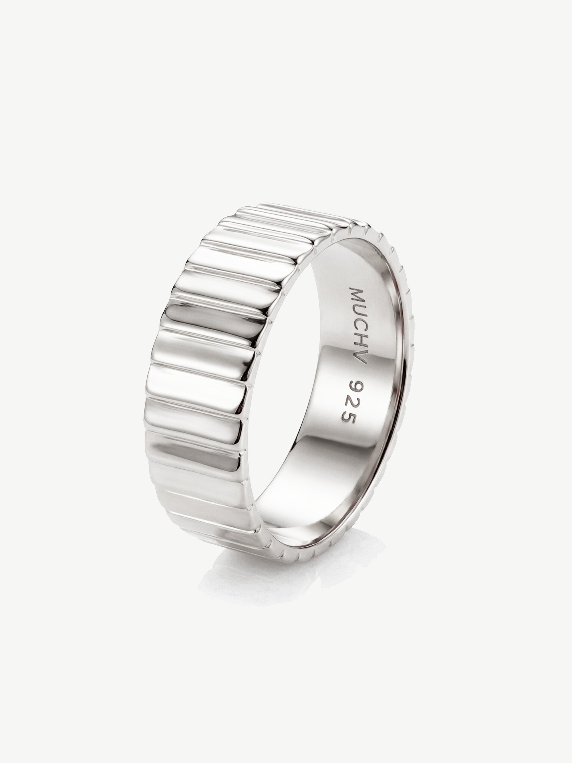 Thick Textured Croissant Ring