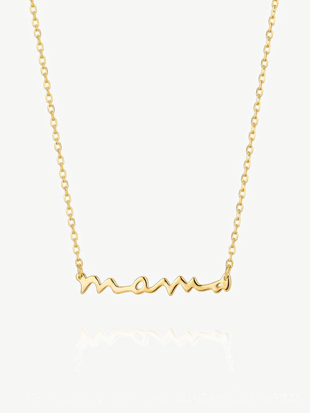 Mama Script Necklace