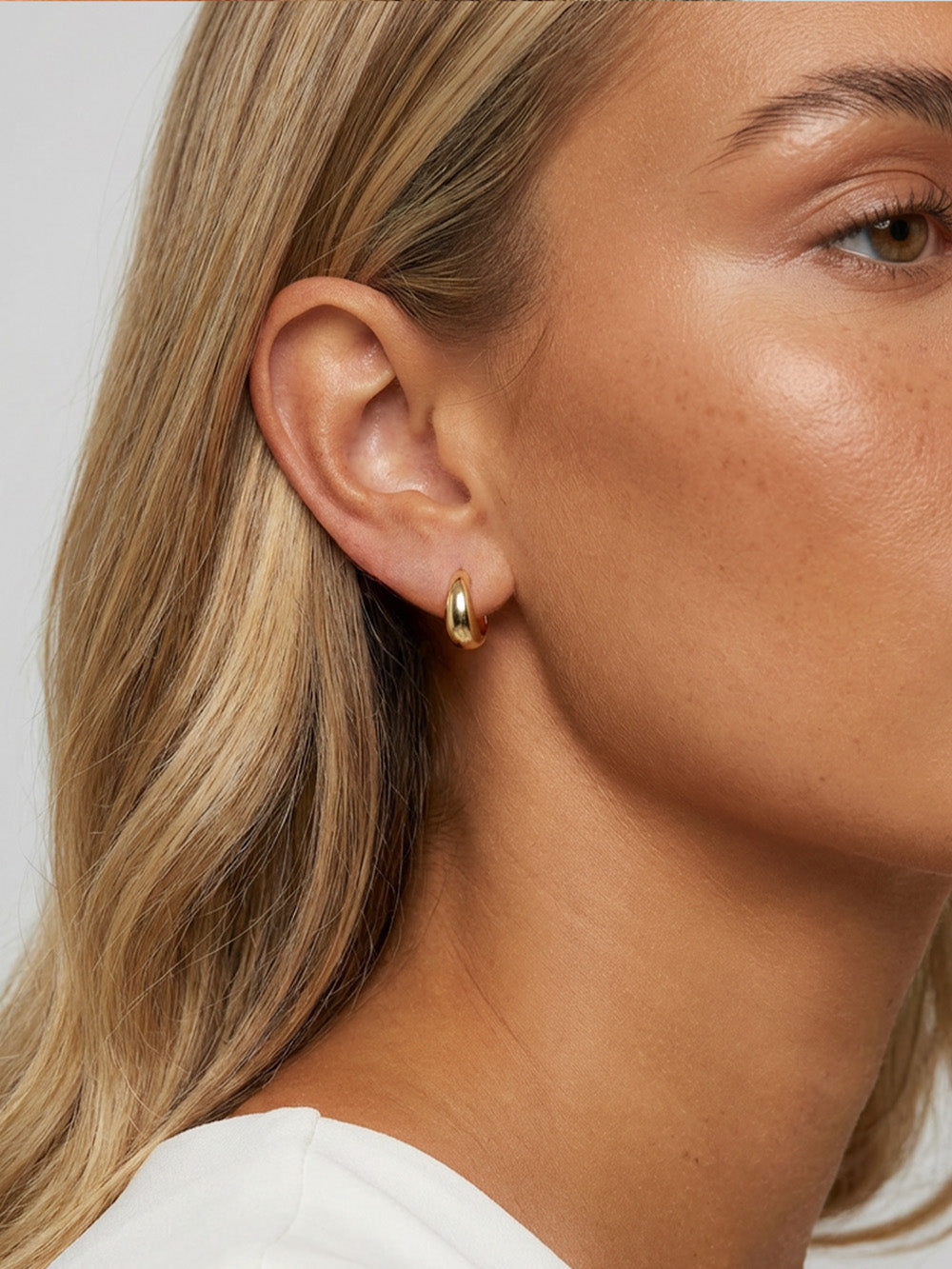 Hinged Huggie Hoop Earrings