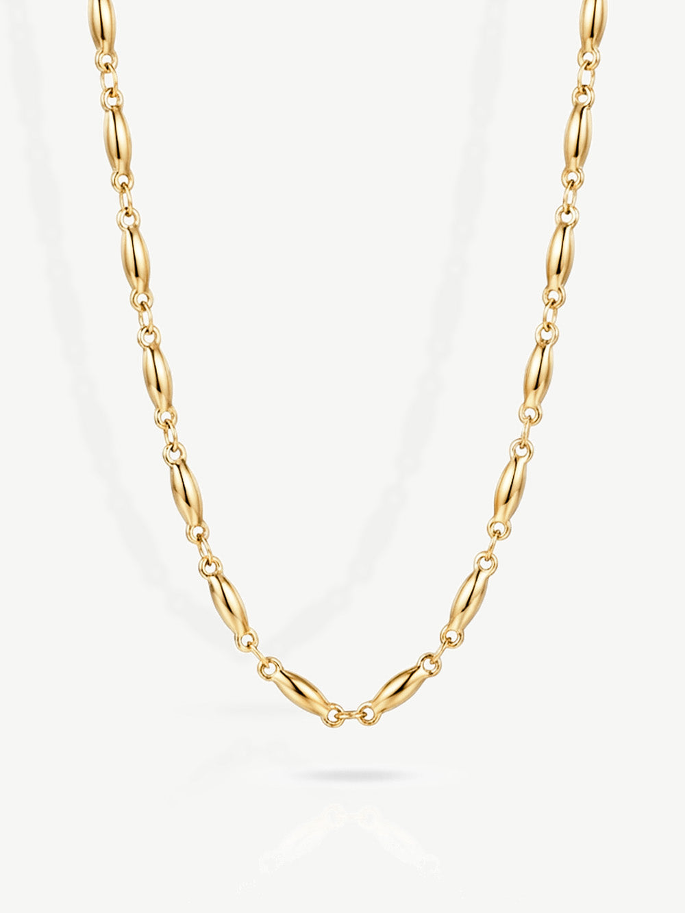 Fine Bean Chain Necklace