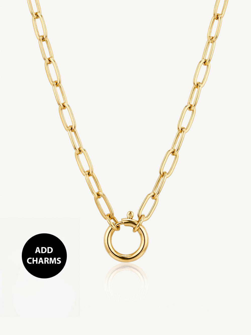 Link Chain Necklace For Charms (Q-Clasp)