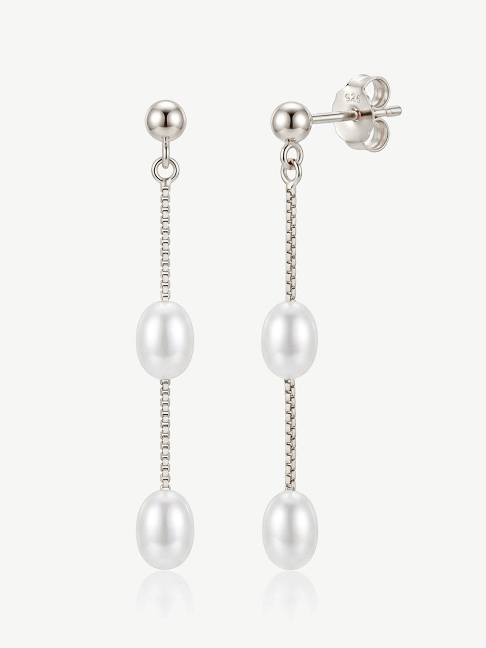 Pearl Chain Earrings