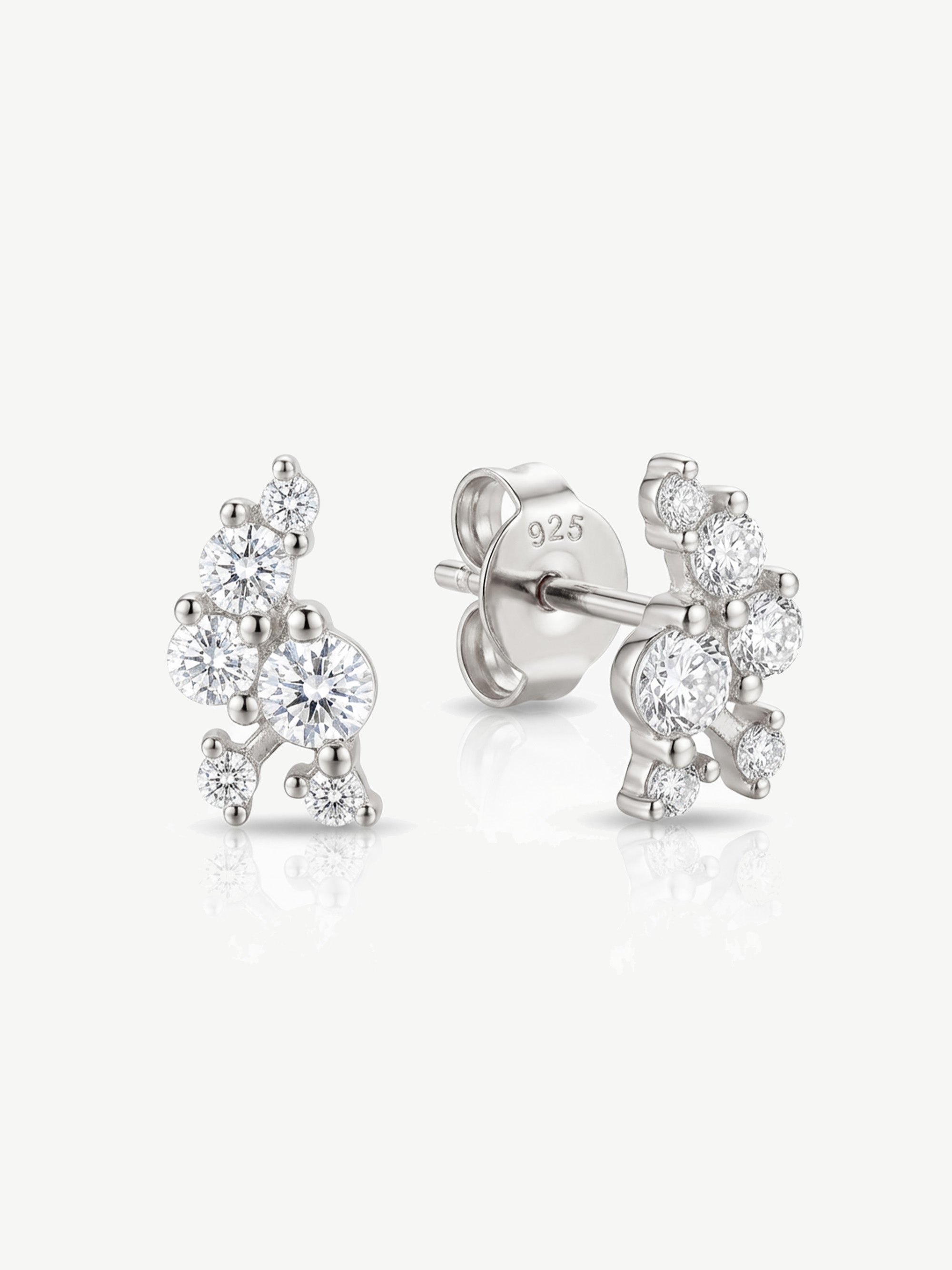 Tiny Cluster Stud Earrings