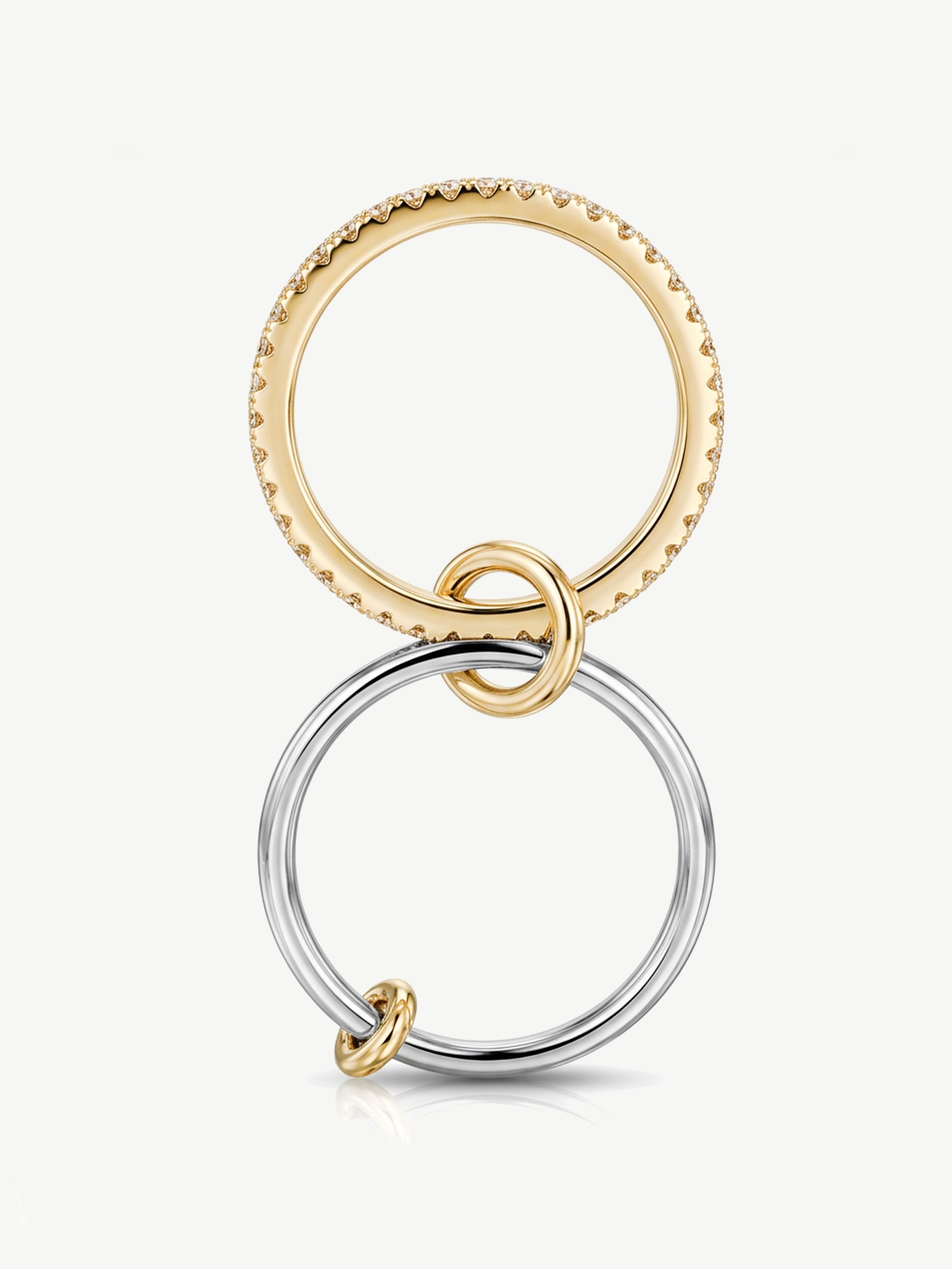 Interlocking Two-Tone Ring