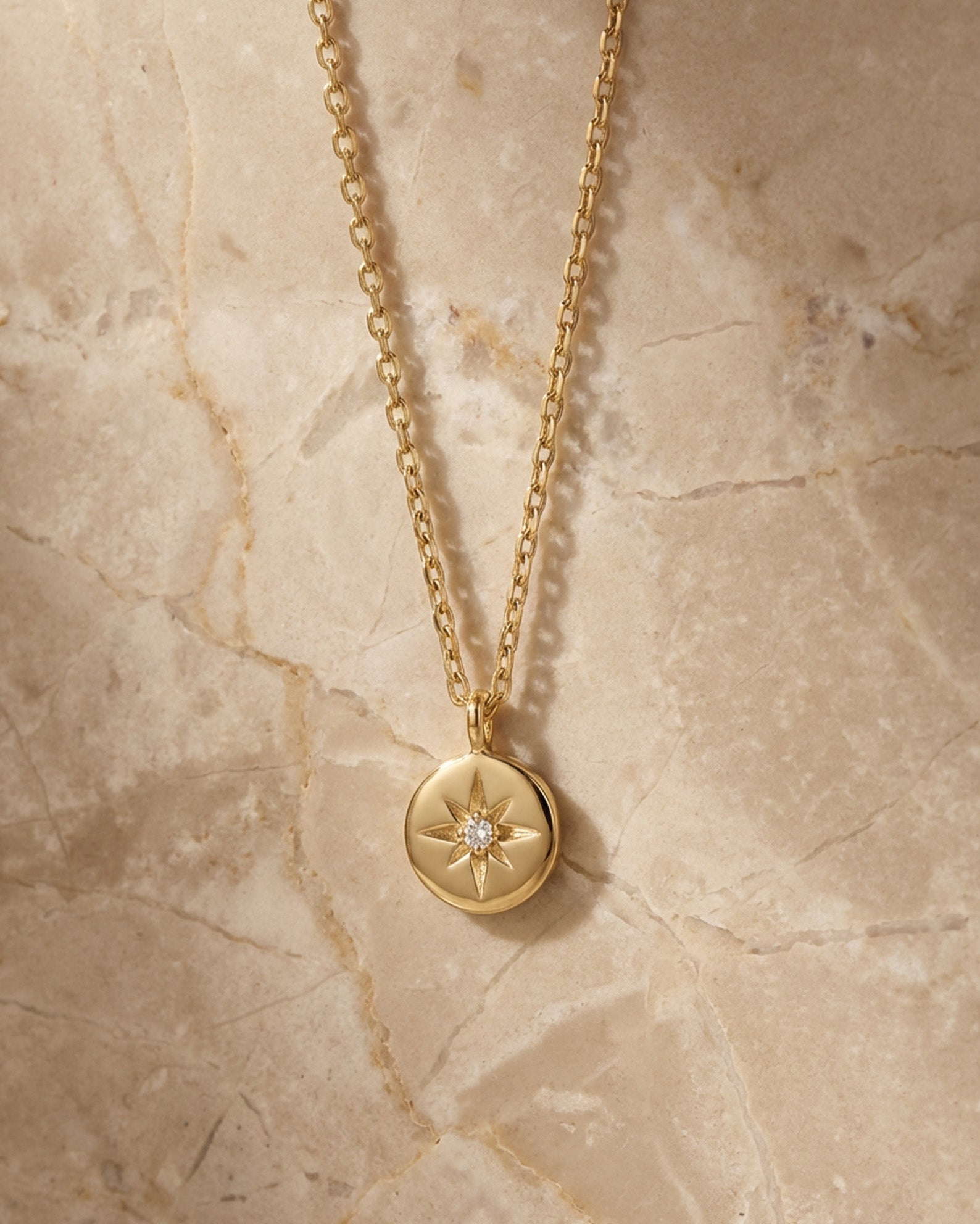 Tiny Star Coin Necklace