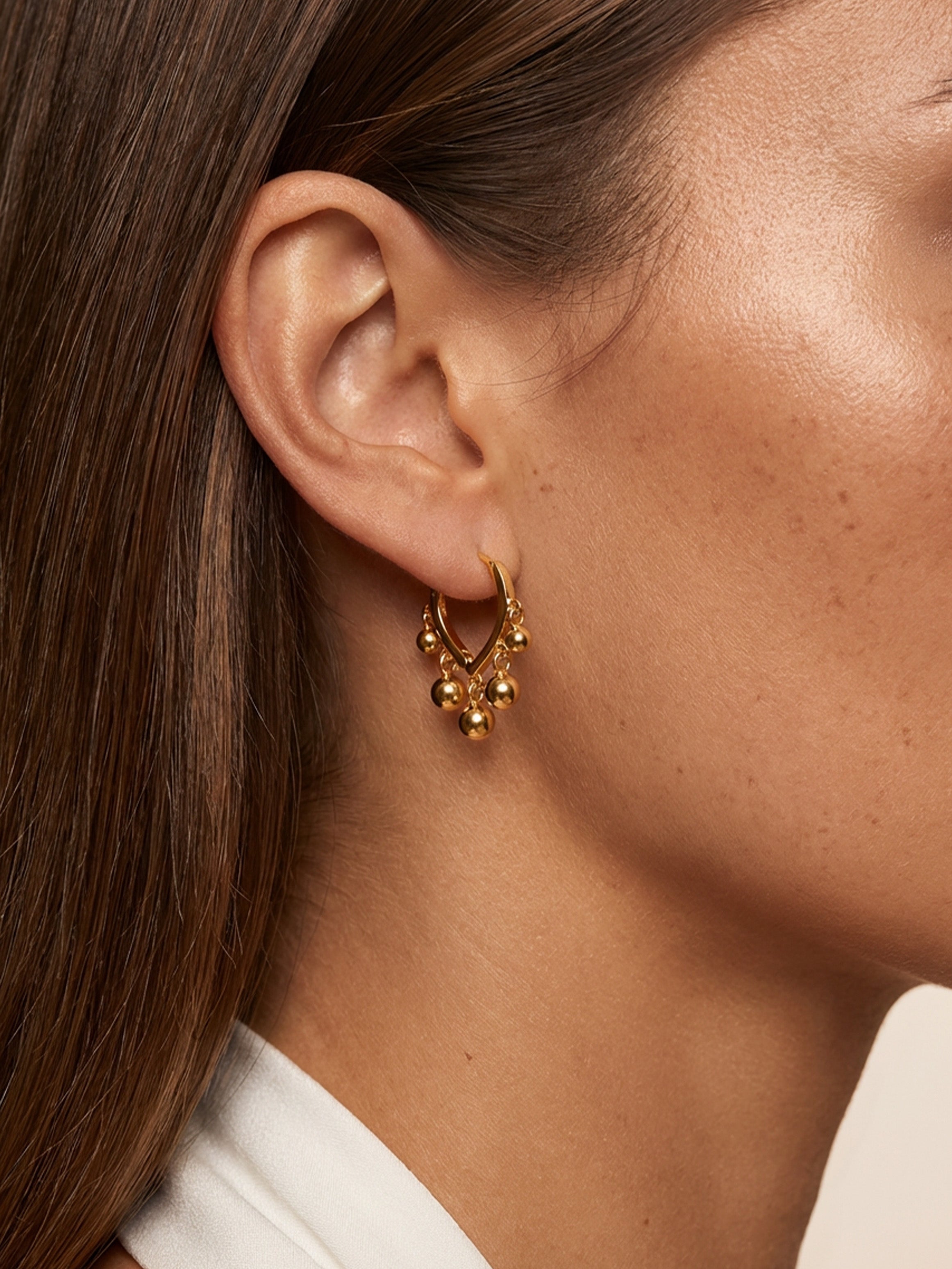 Beaded Hoop Earrings