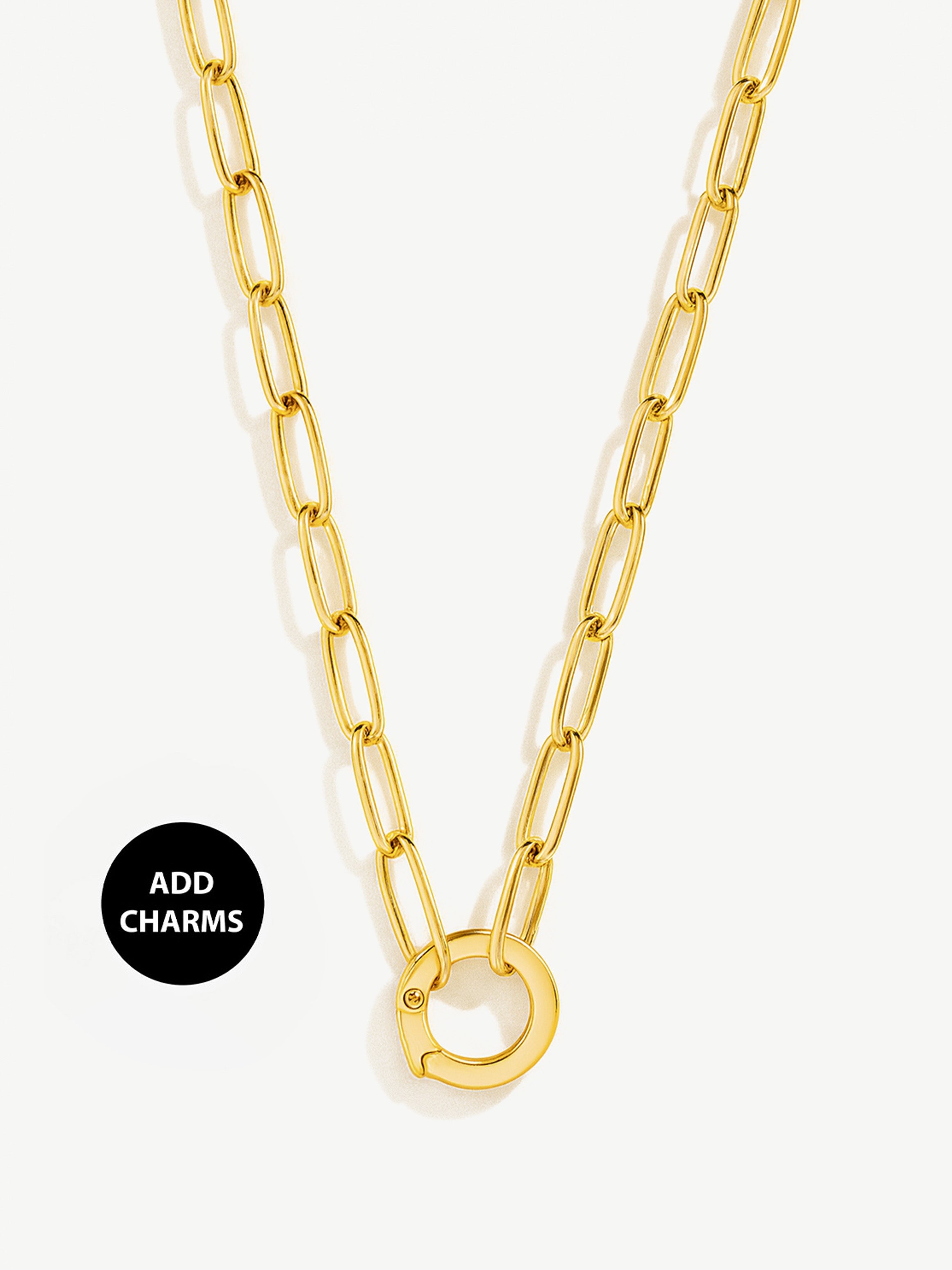 Link Chain Necklace For Charms (O-Clasp)