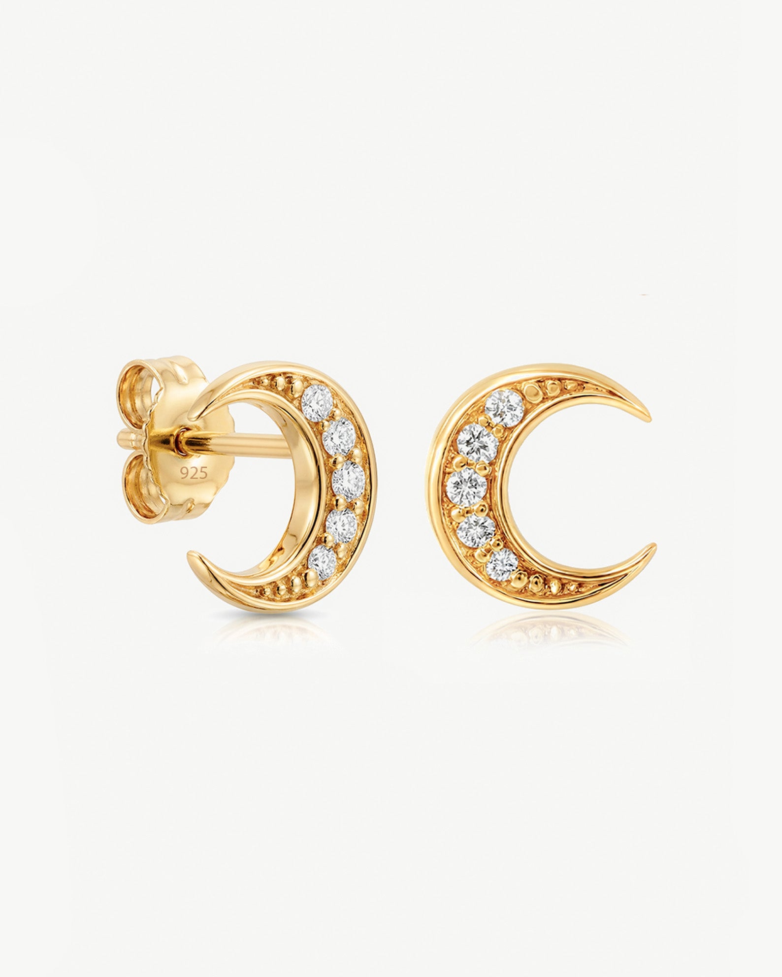Moon Stud Earrings