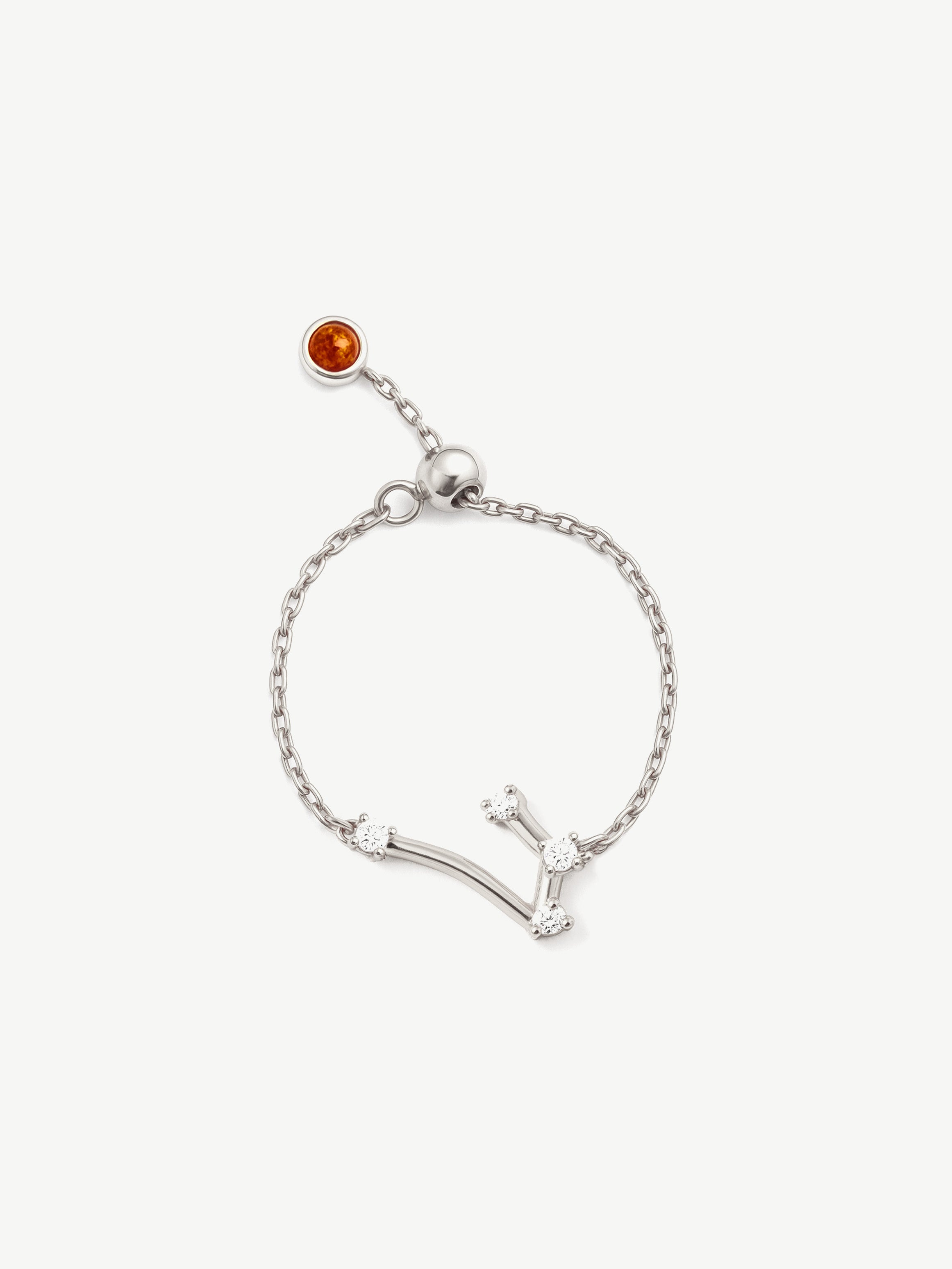 Adjustable Constellation Chain Ring