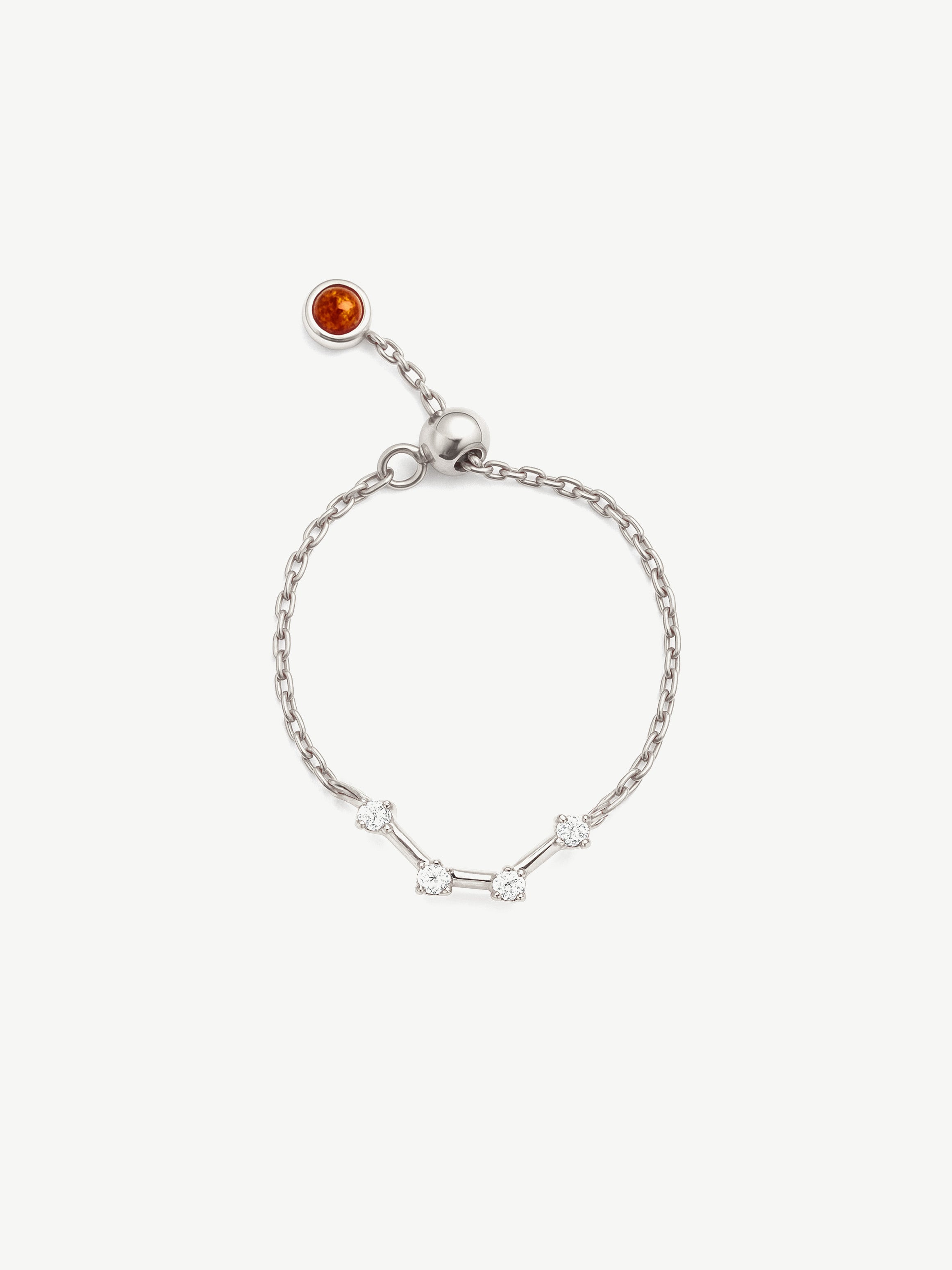 Adjustable Constellation Chain Ring