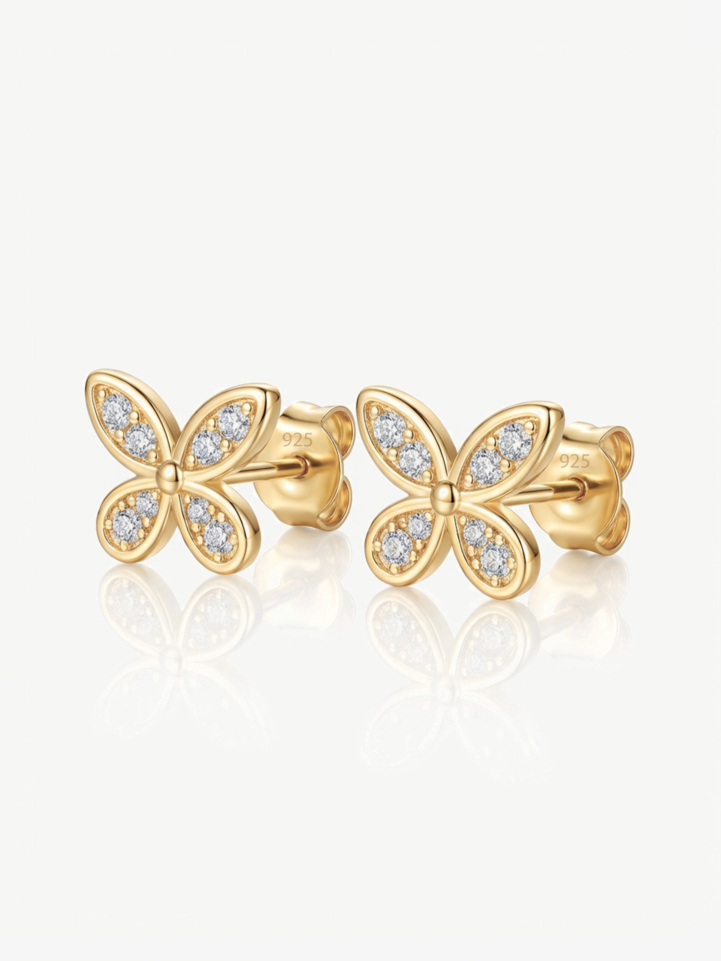 Small Butterfly Stud Earrings