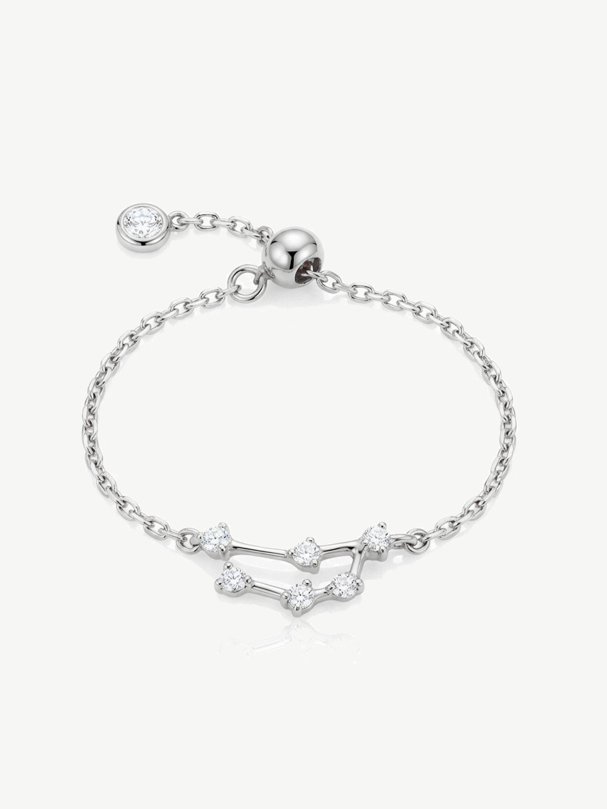 Adjustable Constellation Chain Ring