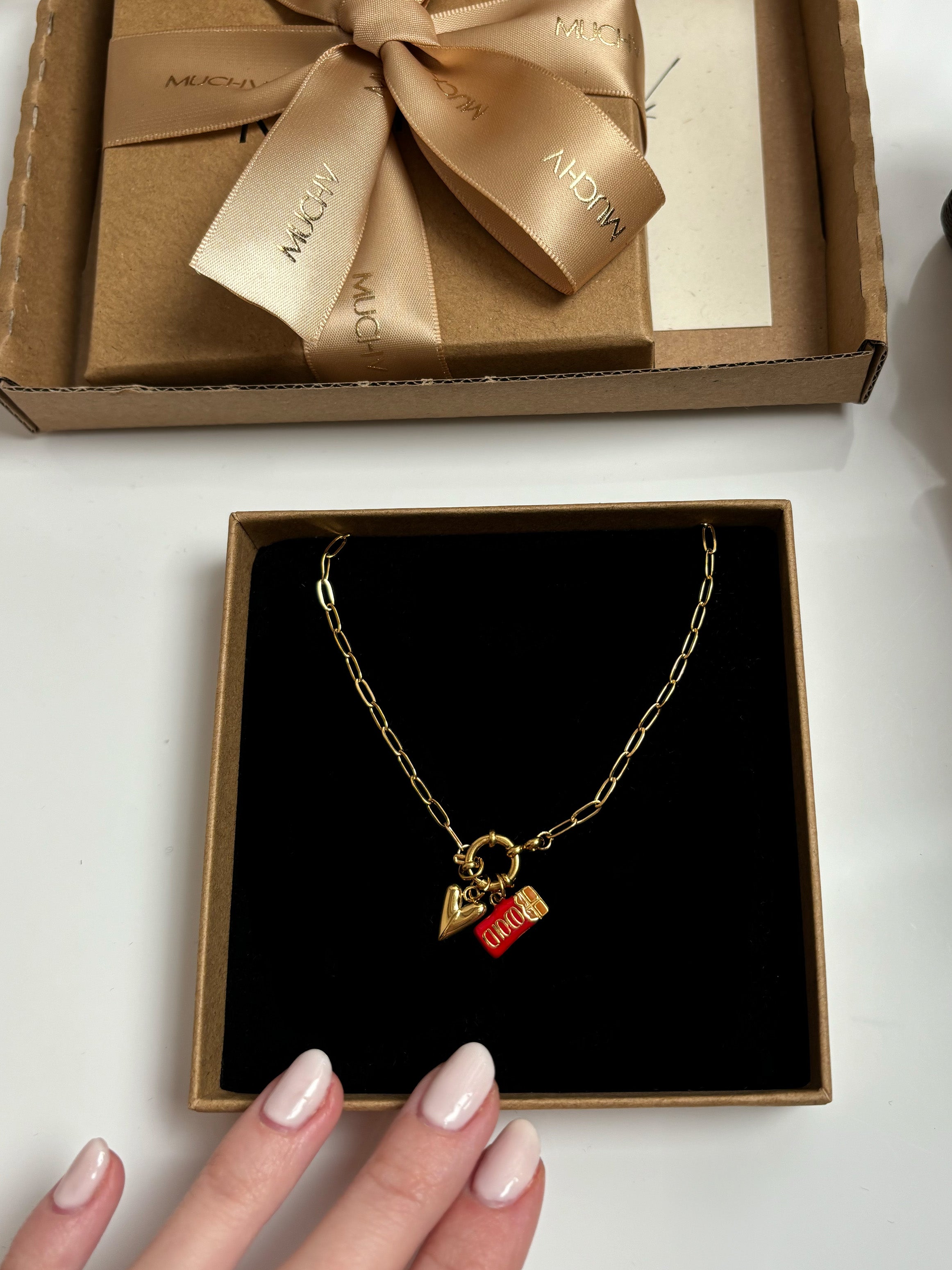Red Chocolate Bar Charm (Tiny)