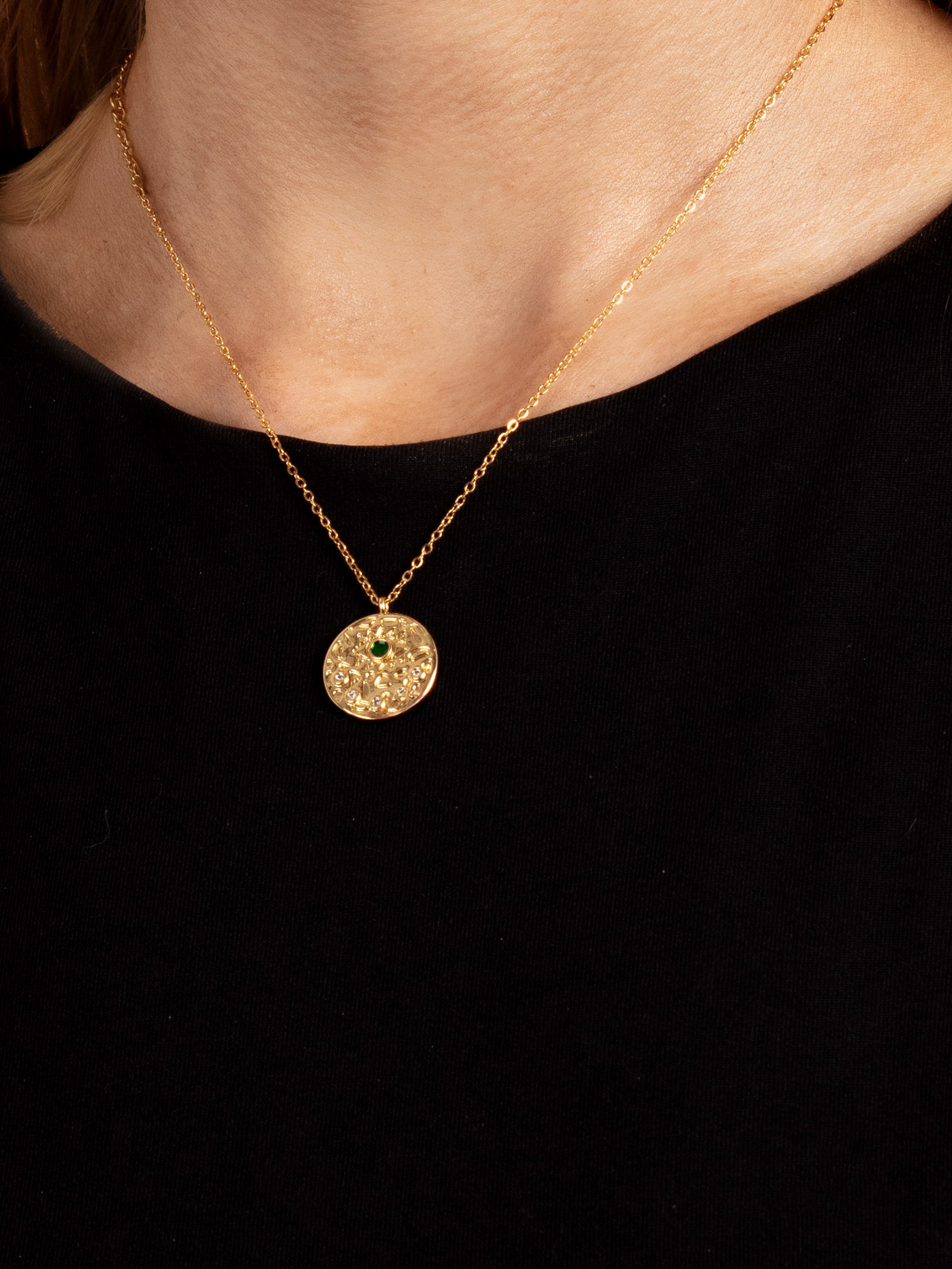 Evil Eye Coin Necklace