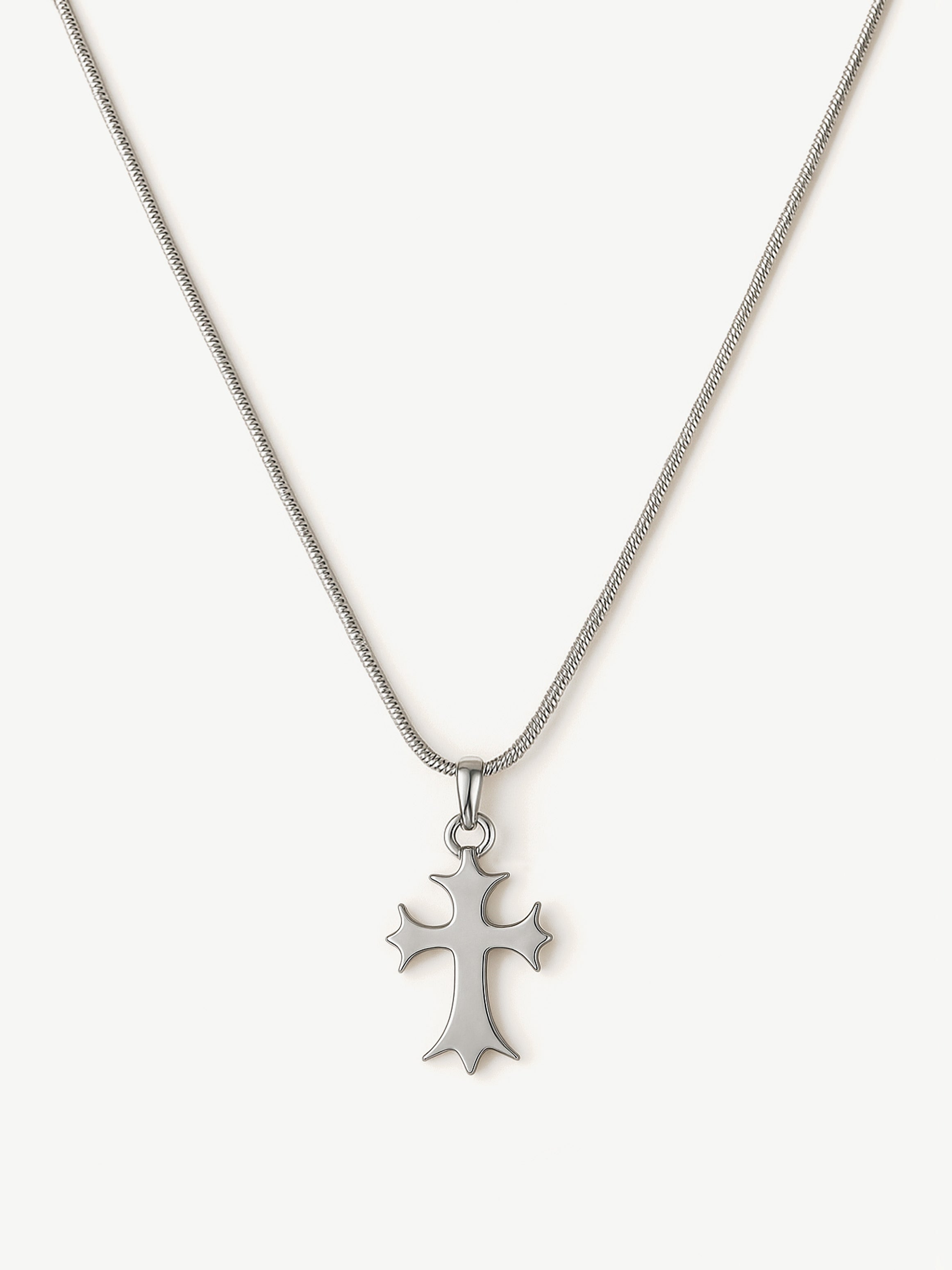 Men's Large Cross Pendant Necklace