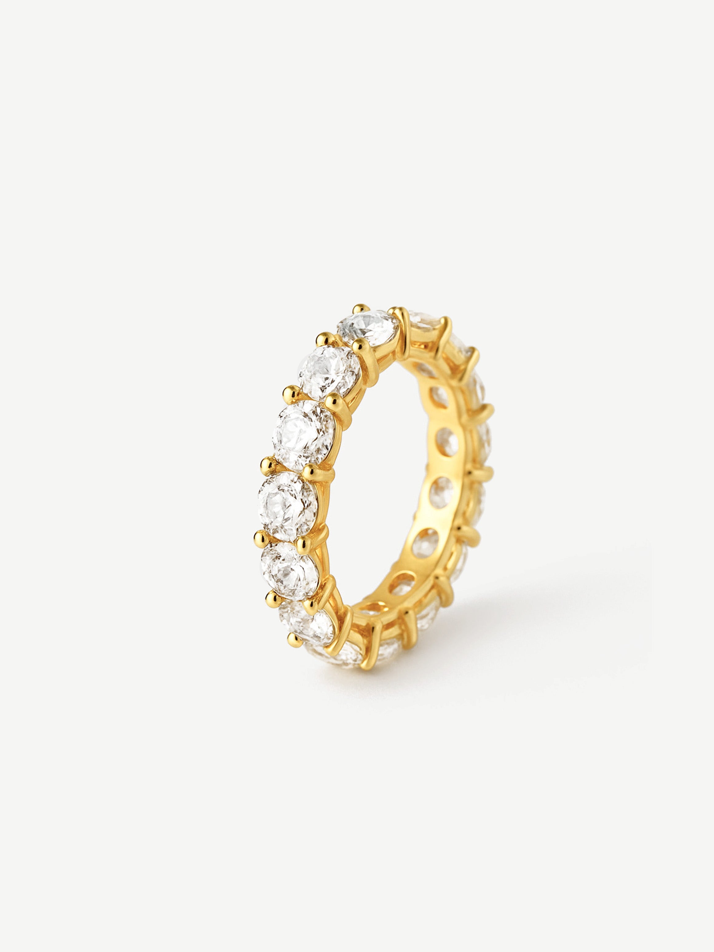 Thick Stacking Ring With Large Round Stones