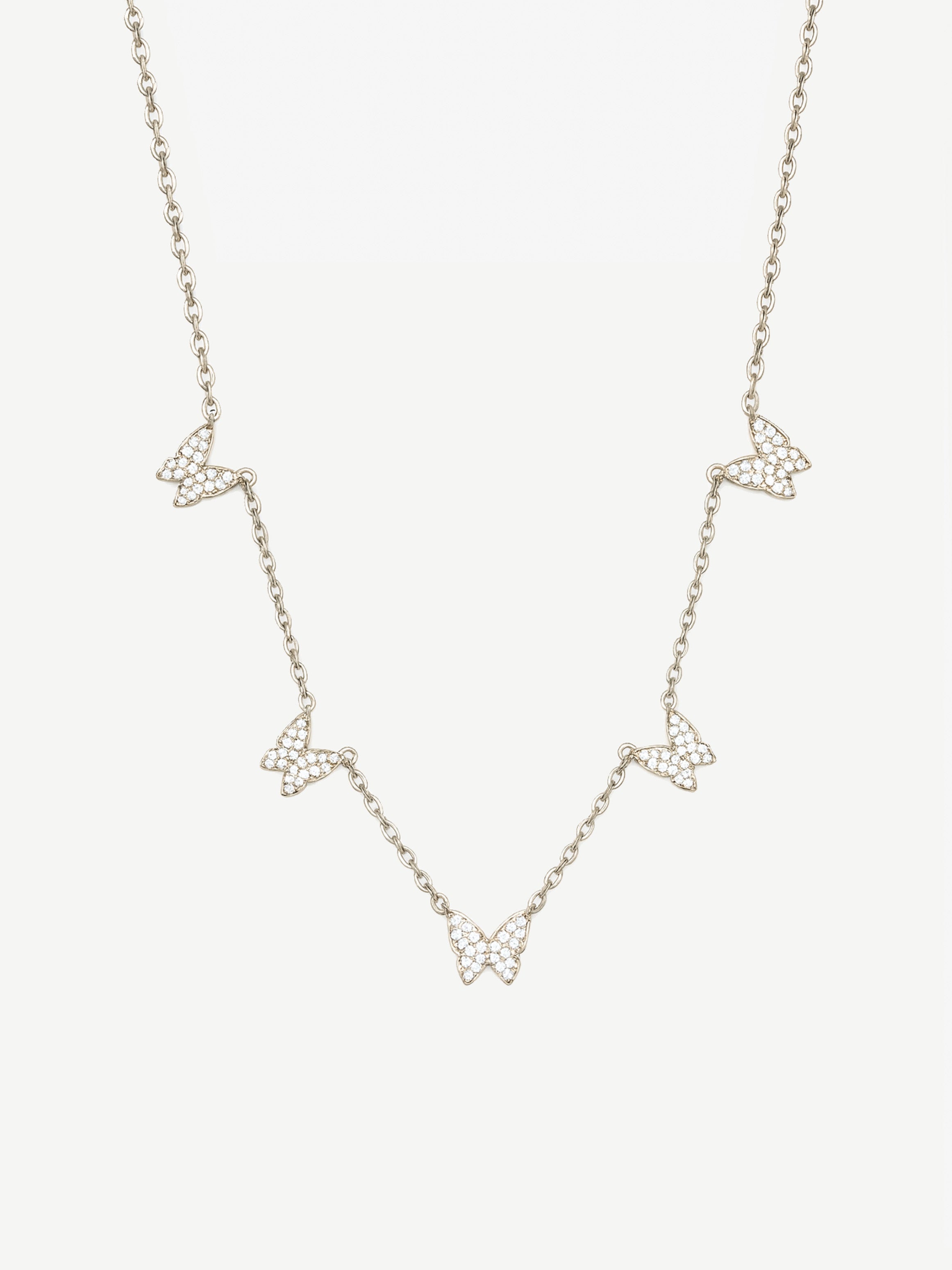 Choker With Five Butterfly Charms