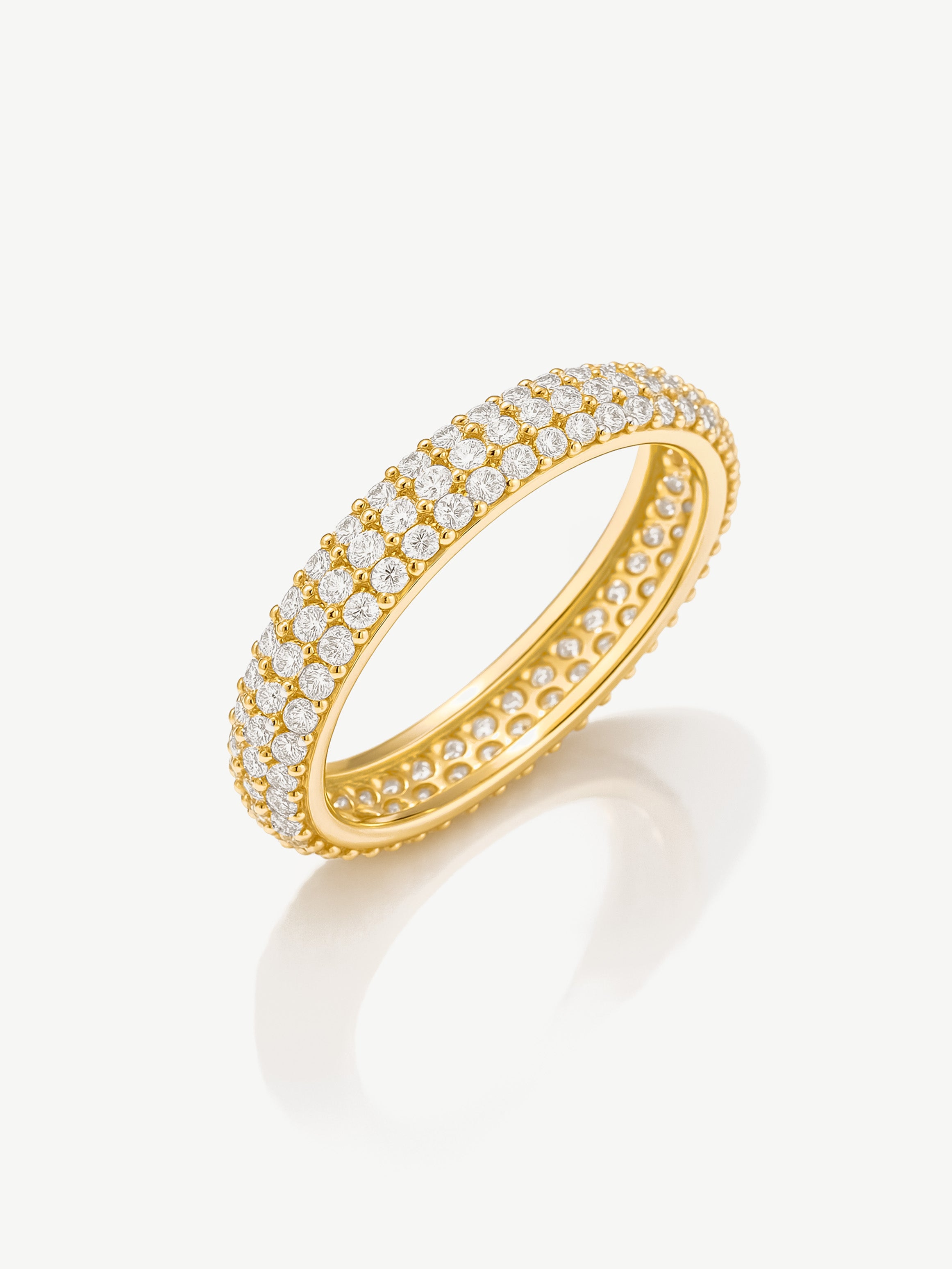 Pave Dome Ring With Sparkling Stones