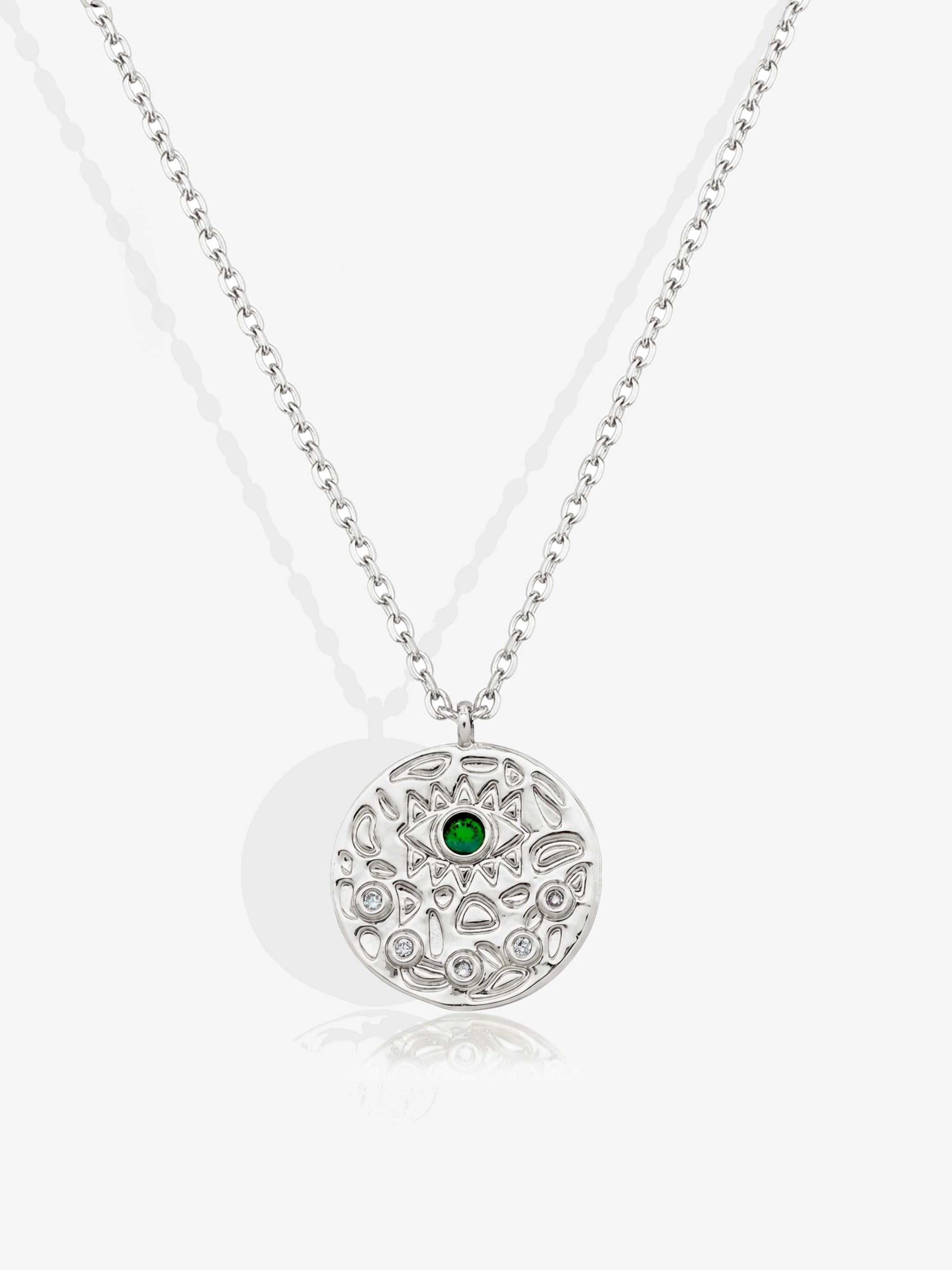 Evil Eye Coin Necklace