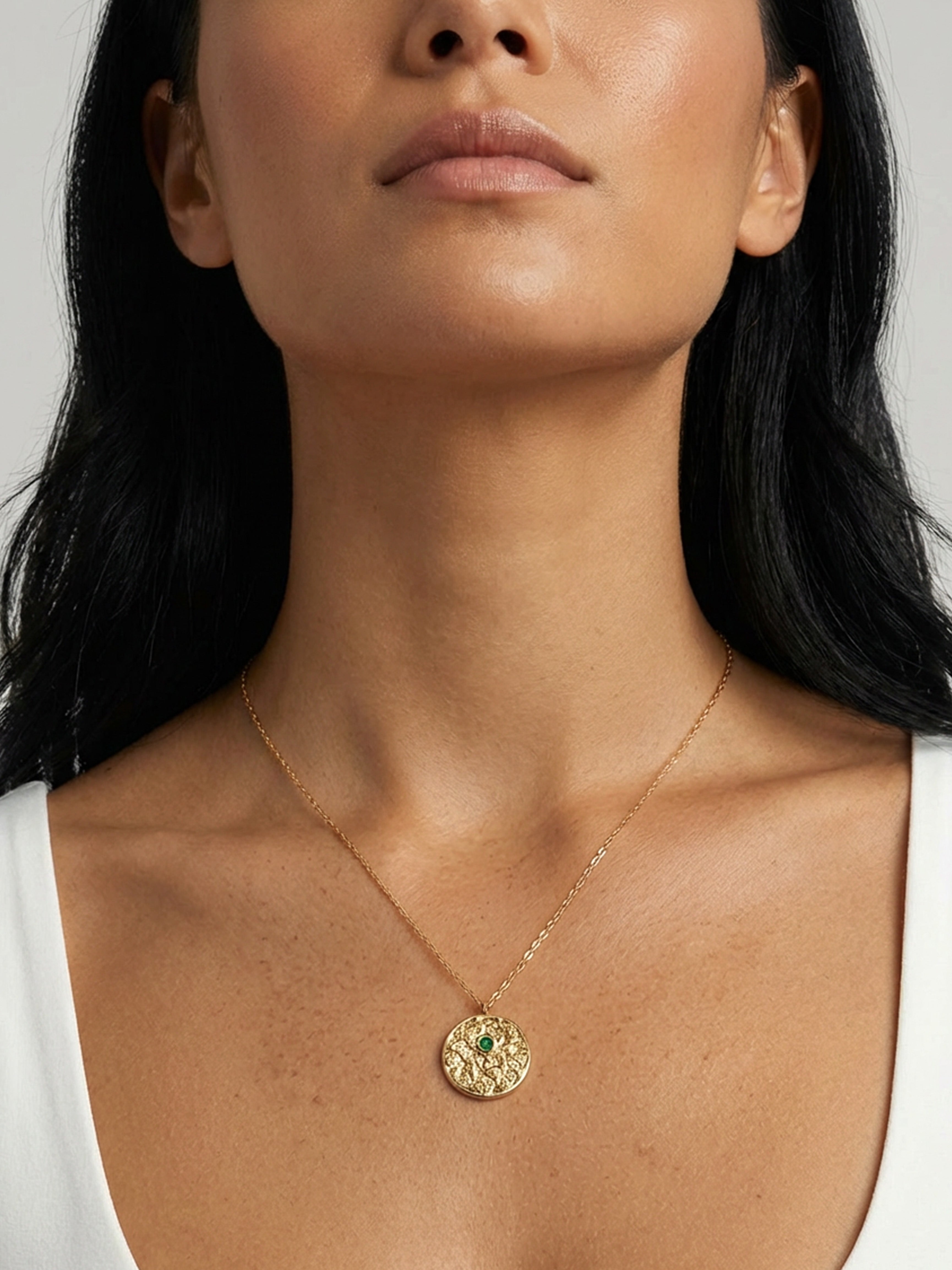 Evil Eye Coin Necklace