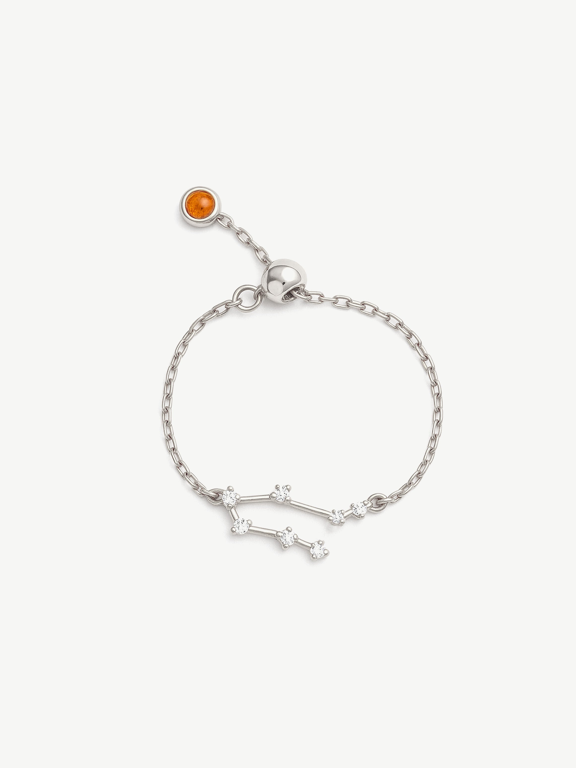 Adjustable Constellation Chain Ring