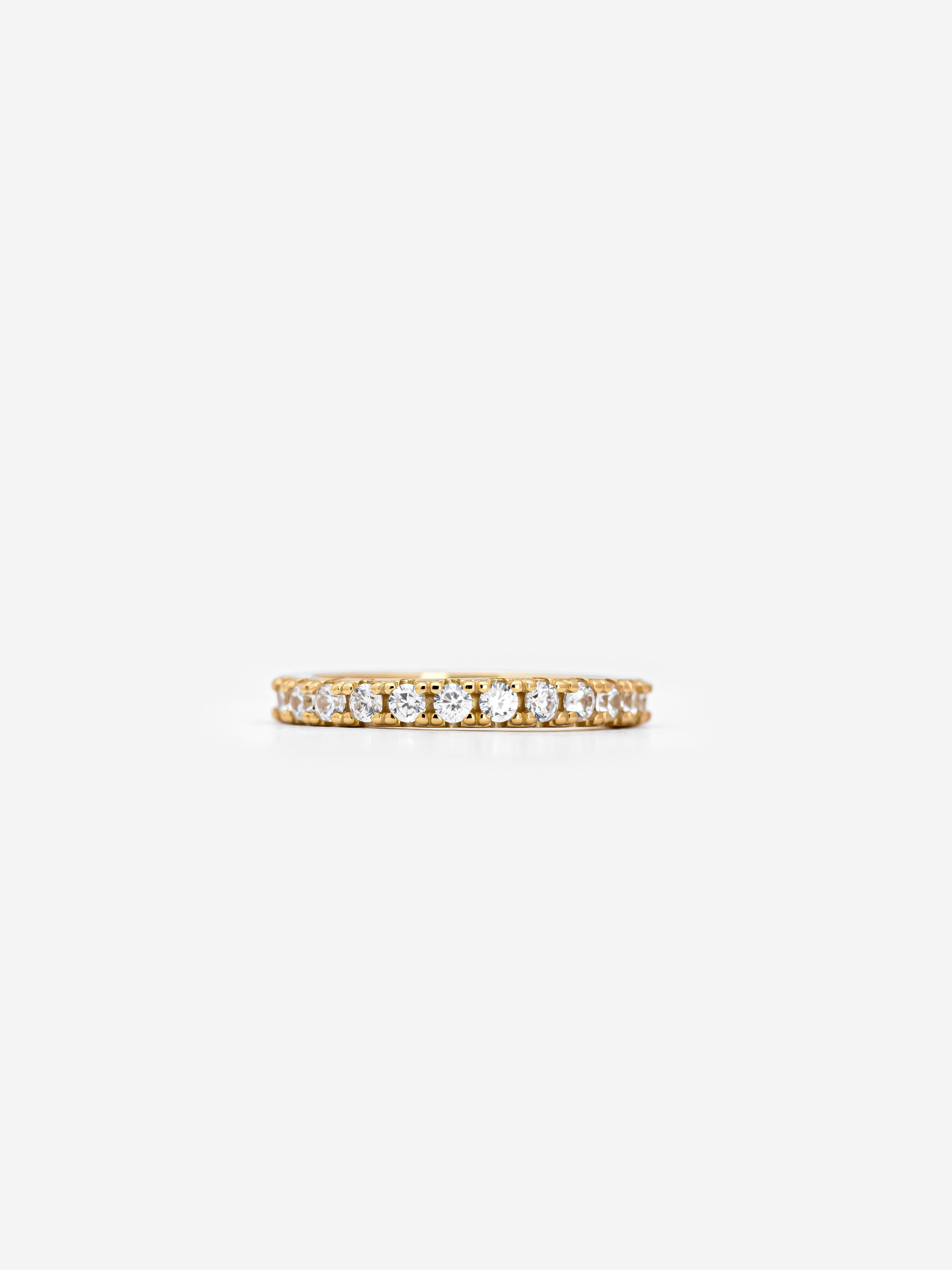 Stacking Eternity Ring With Cubic Zirconia Stones
