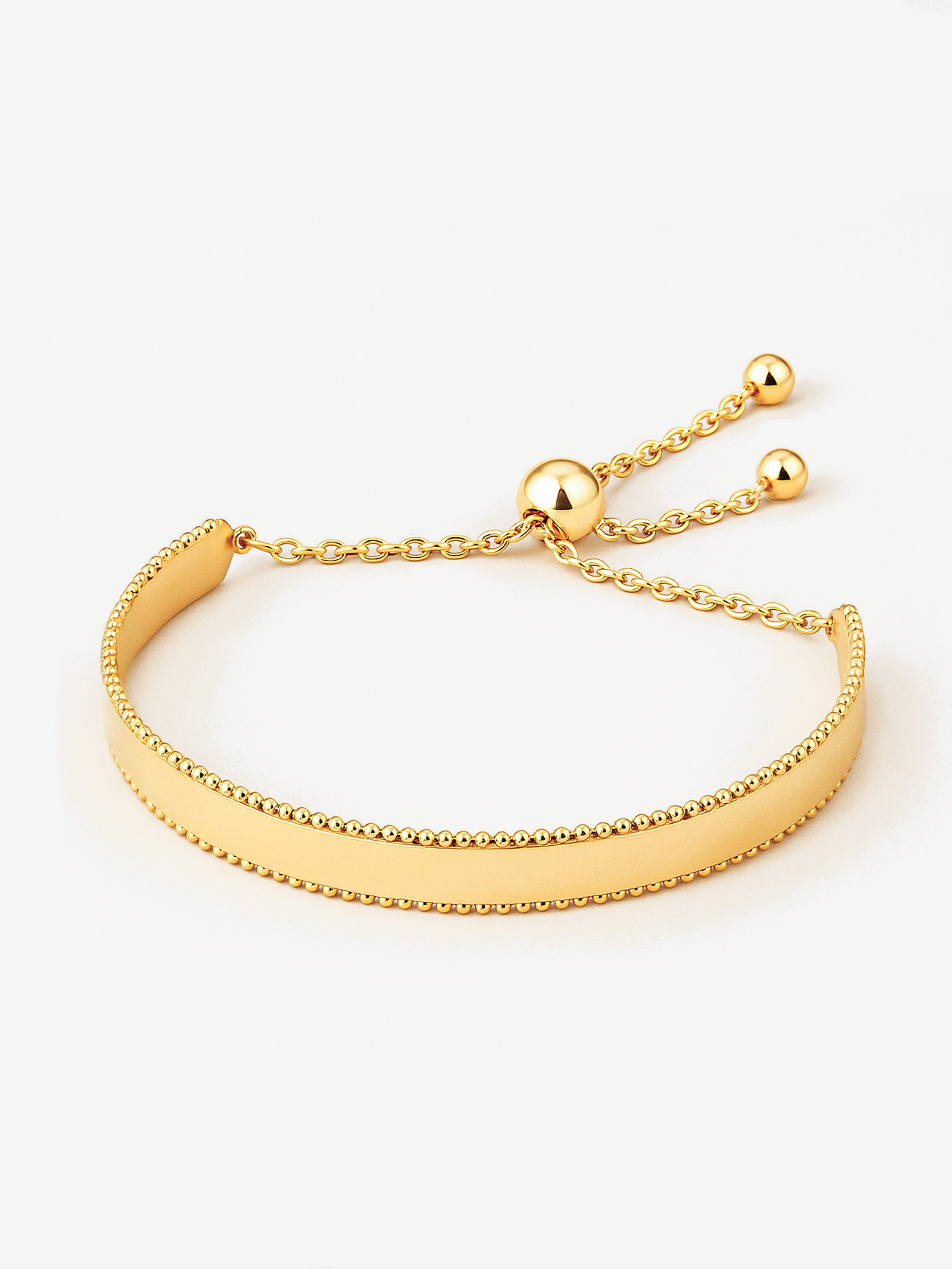 Adjustable Bobble Bangle Bracelet