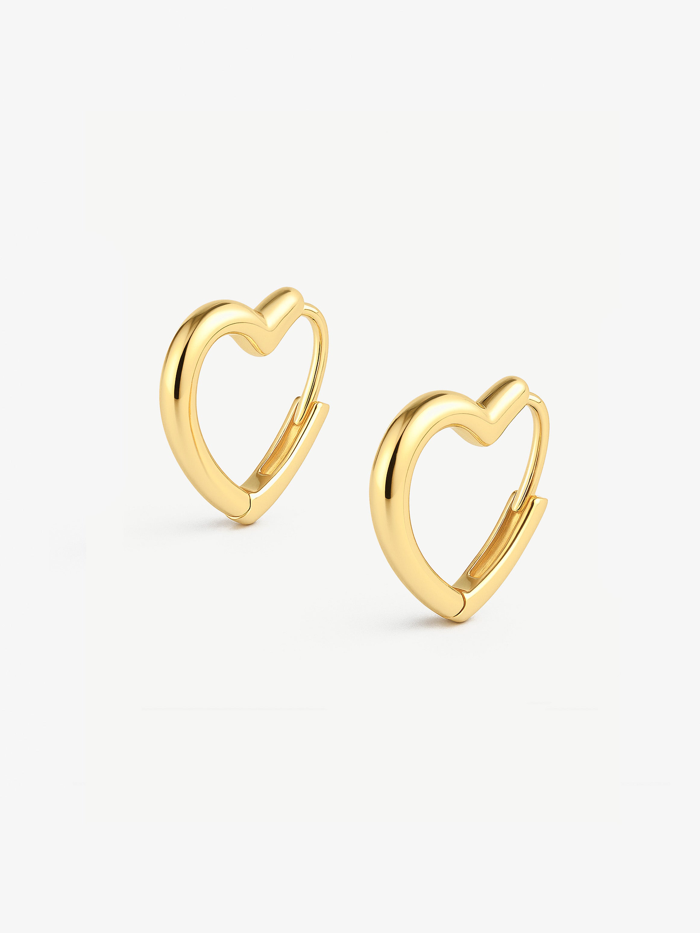 Bold Heart Hoop Earrings