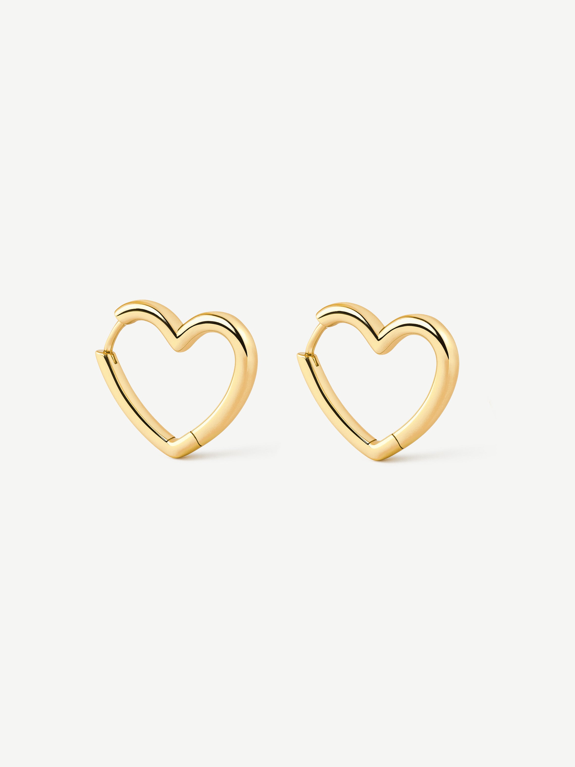 Heart Hoop Earrings - Small