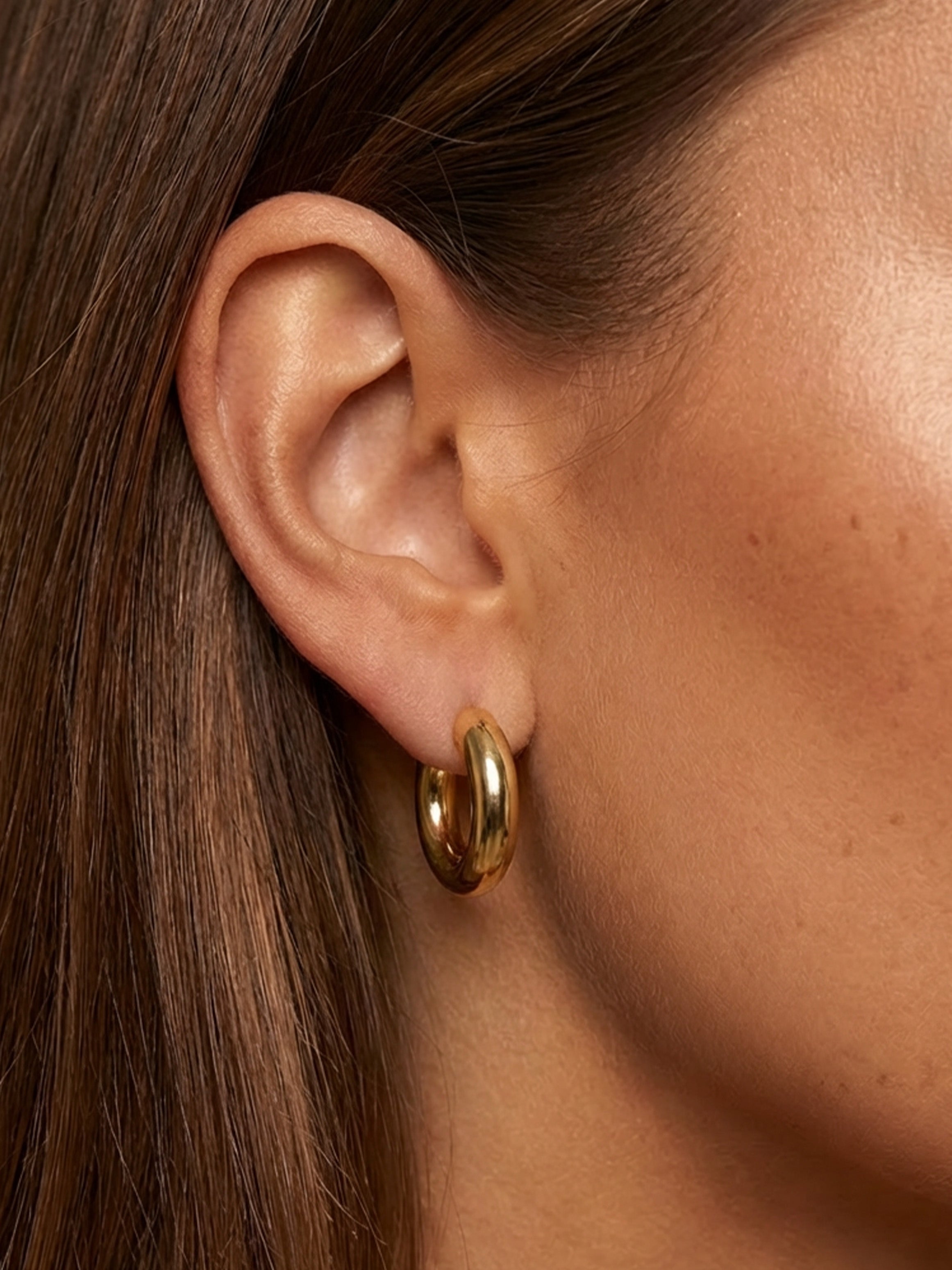 Chunky Small Hoop Earrings