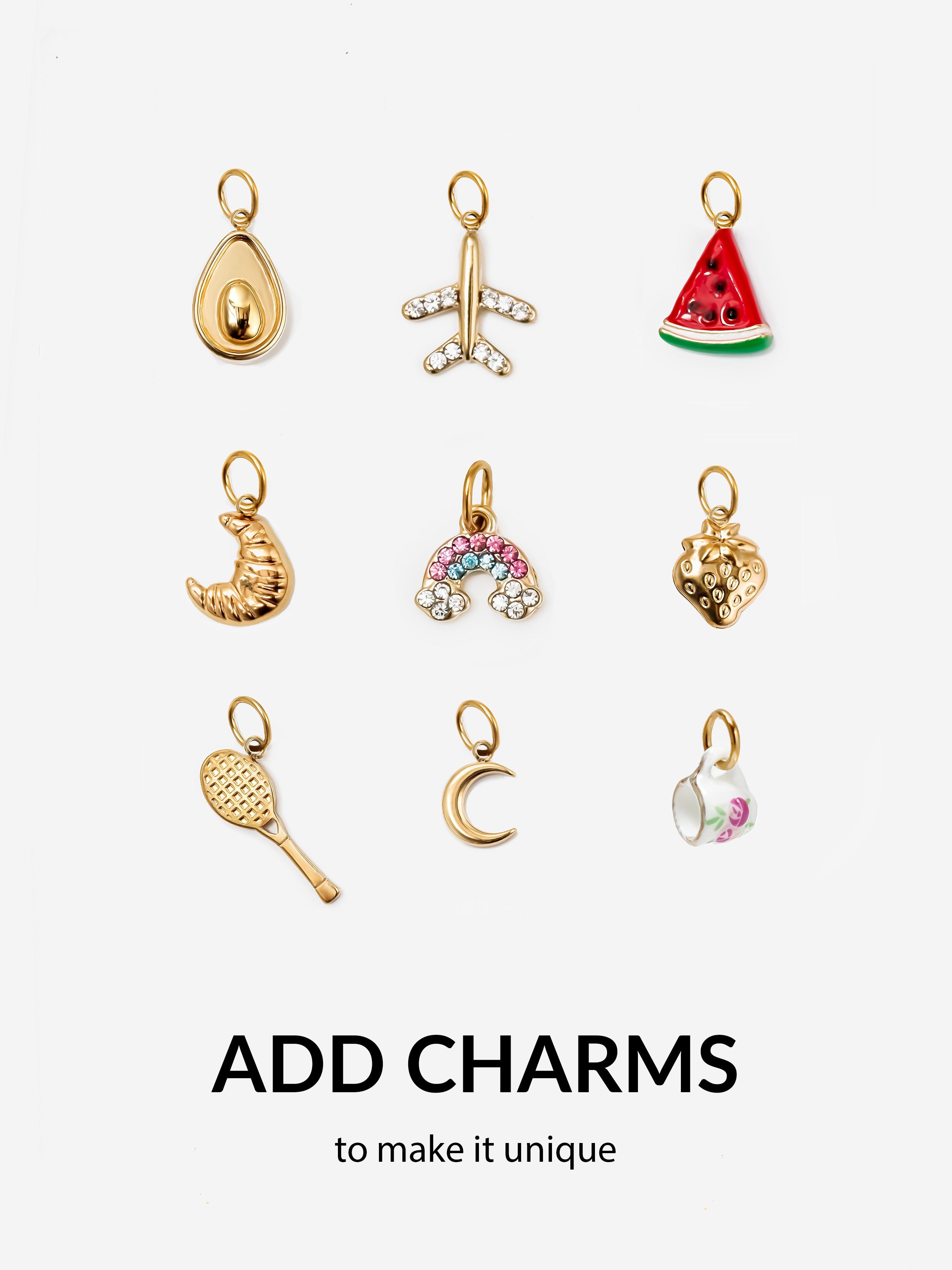 Solid Huggie Hoop Earrings For Charms - 1.2cm