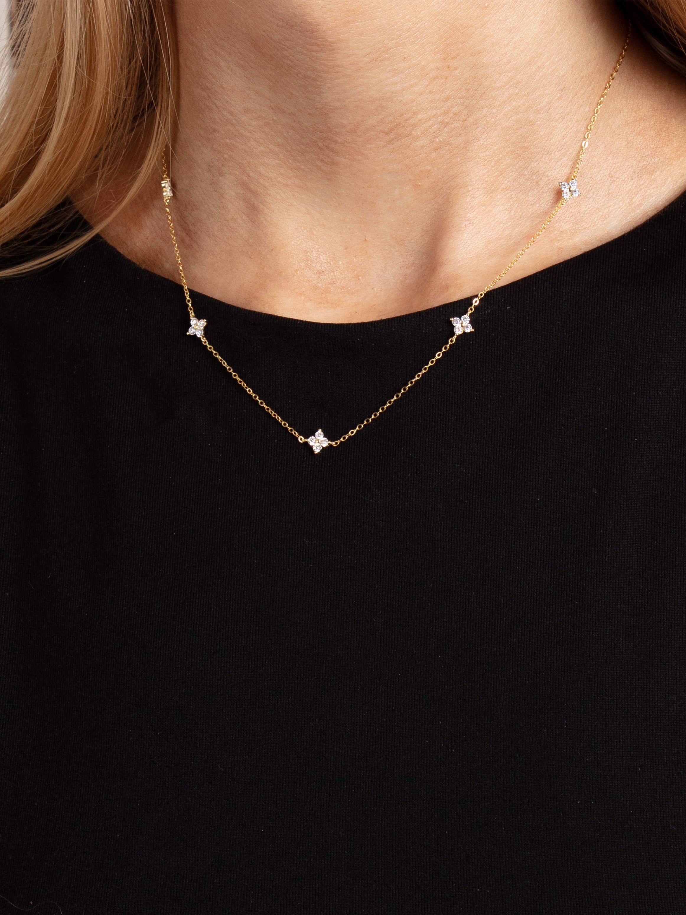 Dainty Hydrangea Necklace