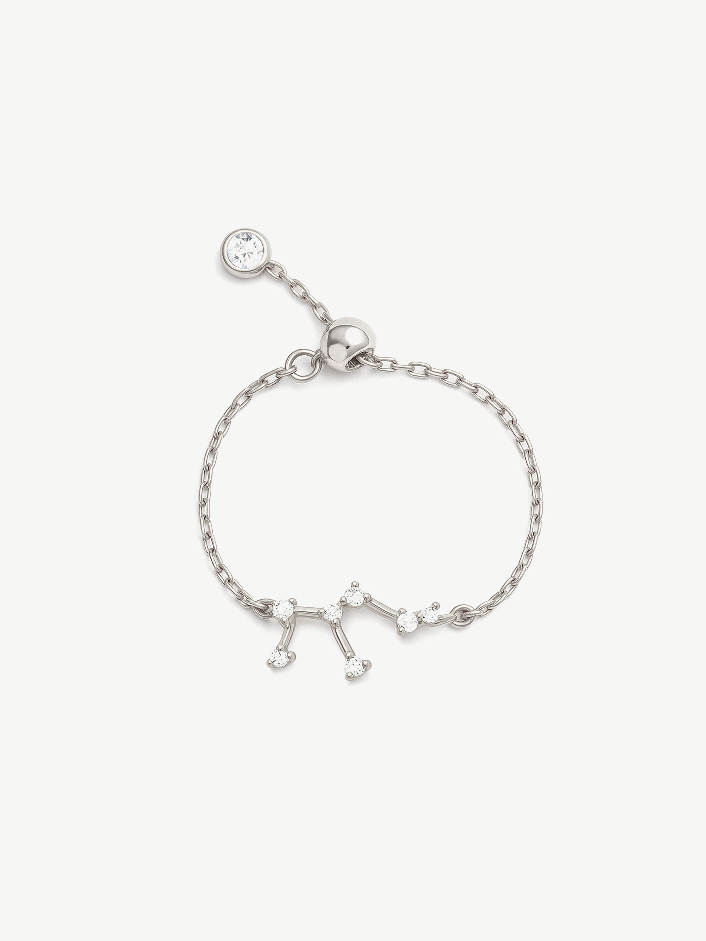 Adjustable Constellation Chain Ring