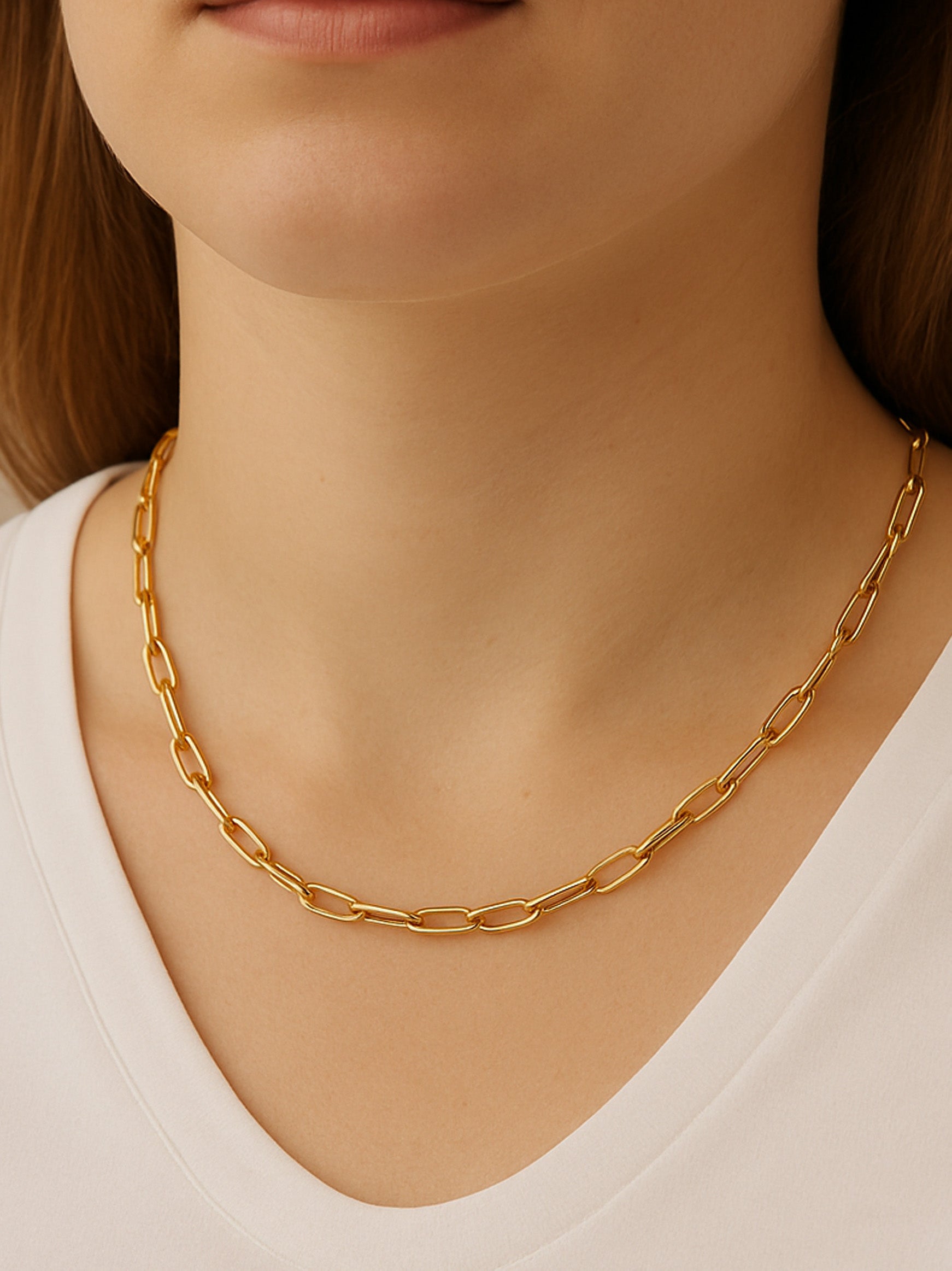 Charm Necklace - 4mm Link Chain