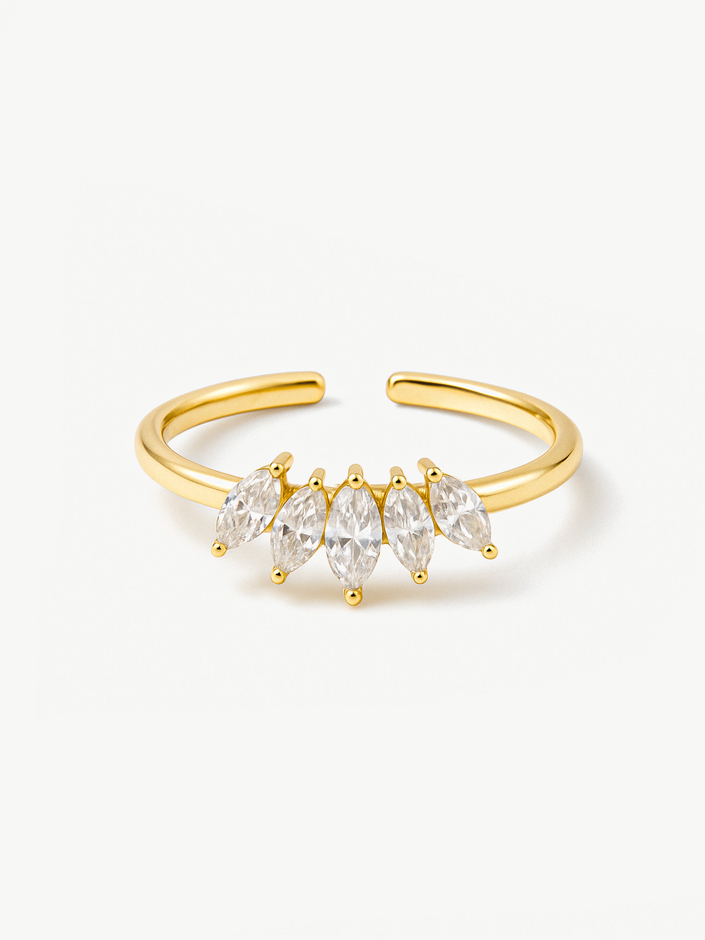 Marquise Crown Ring - Adjustable