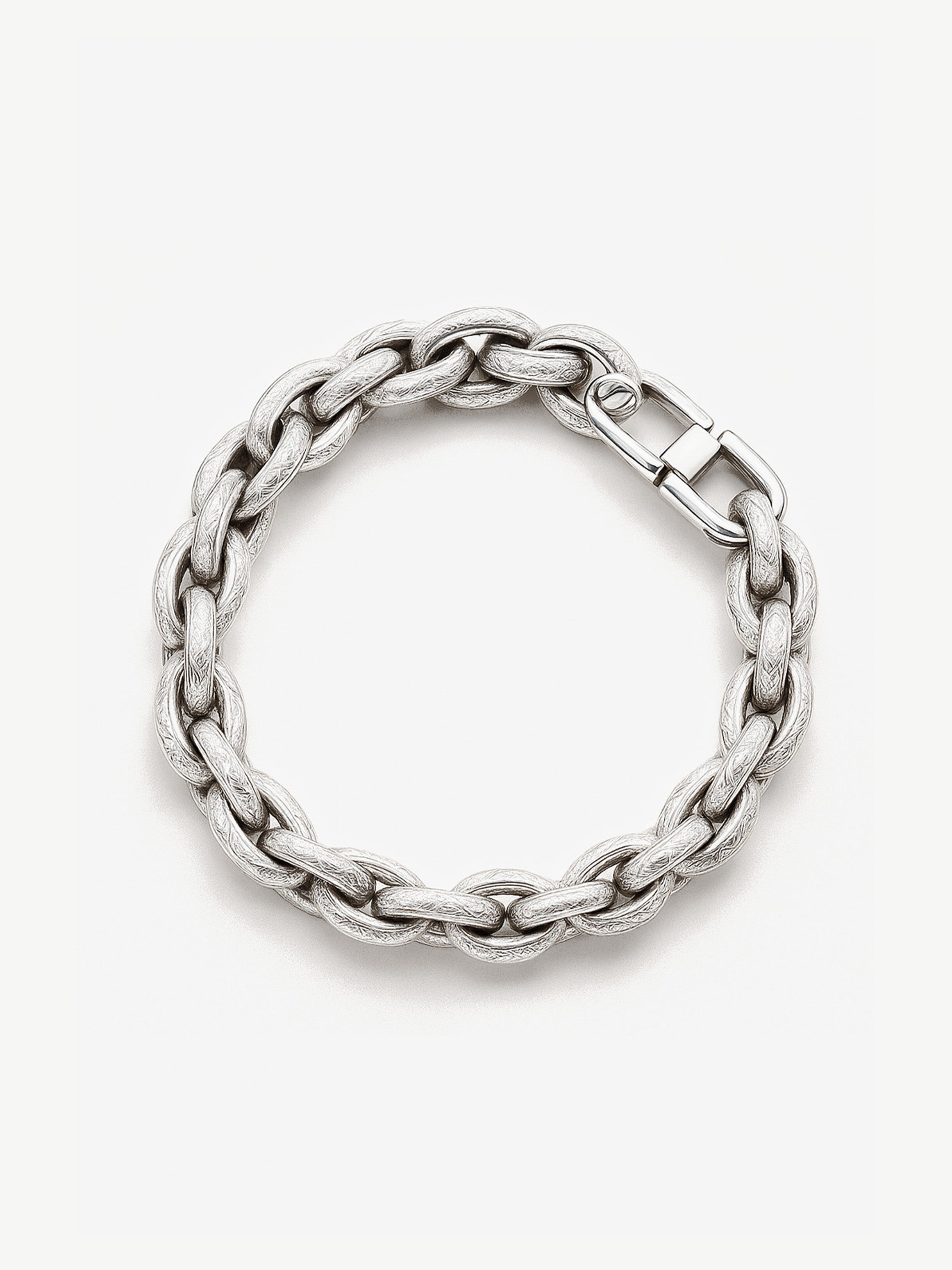 Men's Silver Chain Bracelet