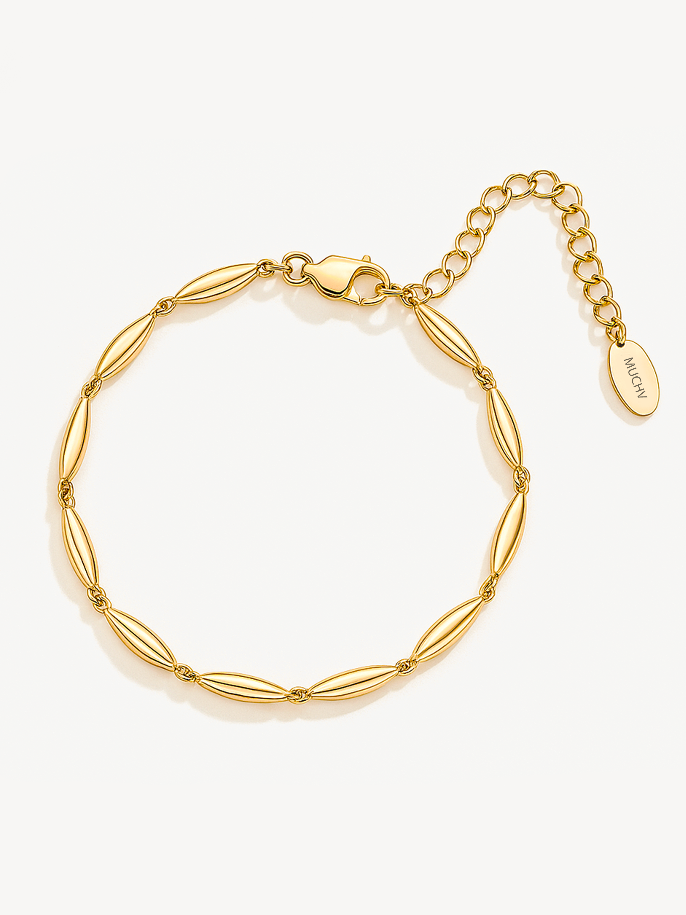 Fine Bean Chain Bracelet