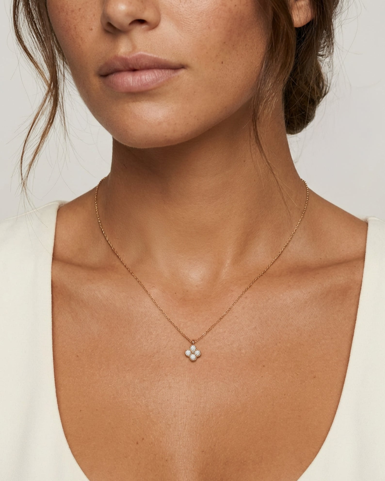 White Clover Necklace