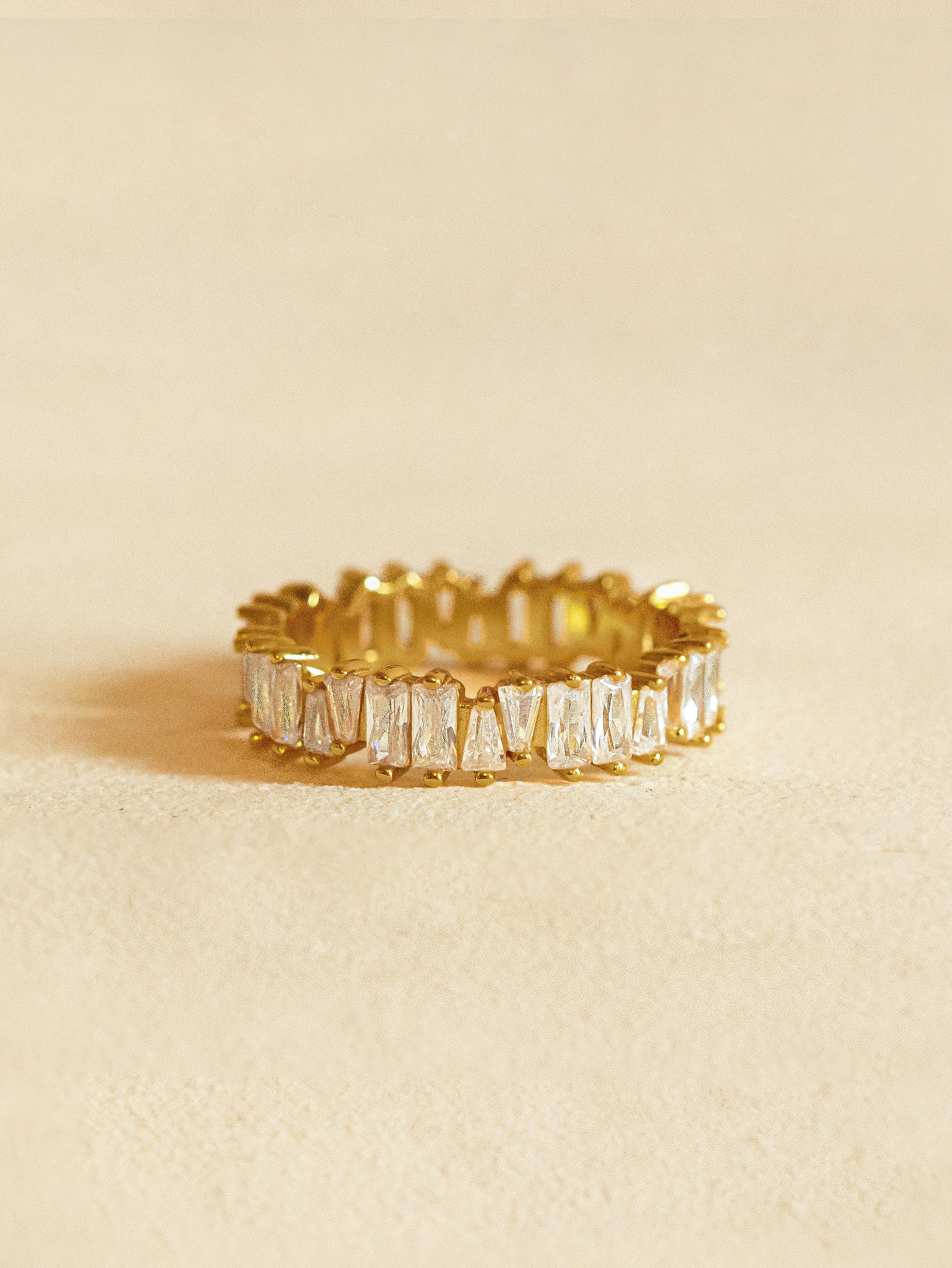 Stacking Ring With Baguette Stones