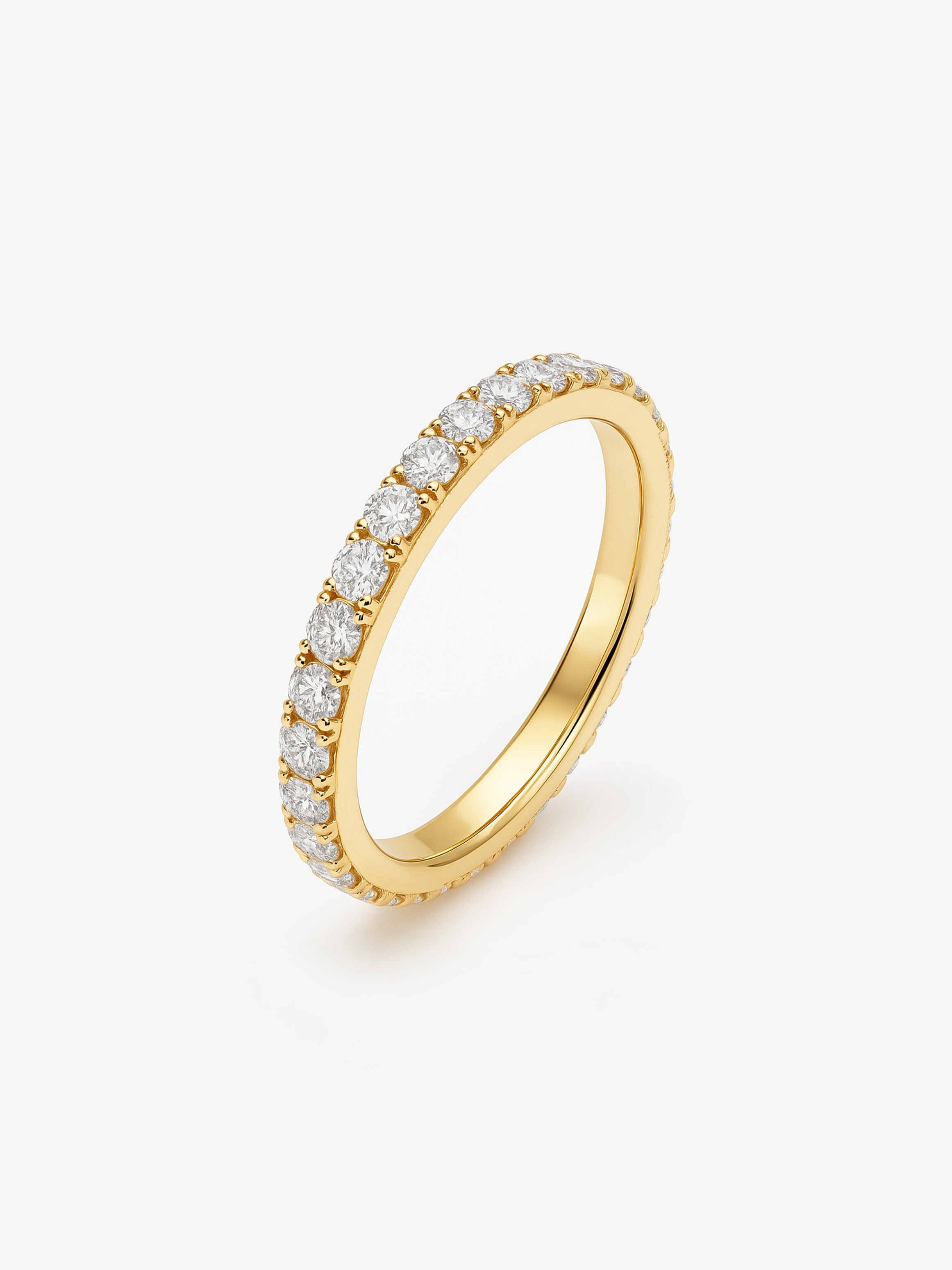 Stacking Eternity Ring With Cubic Zirconia Stones