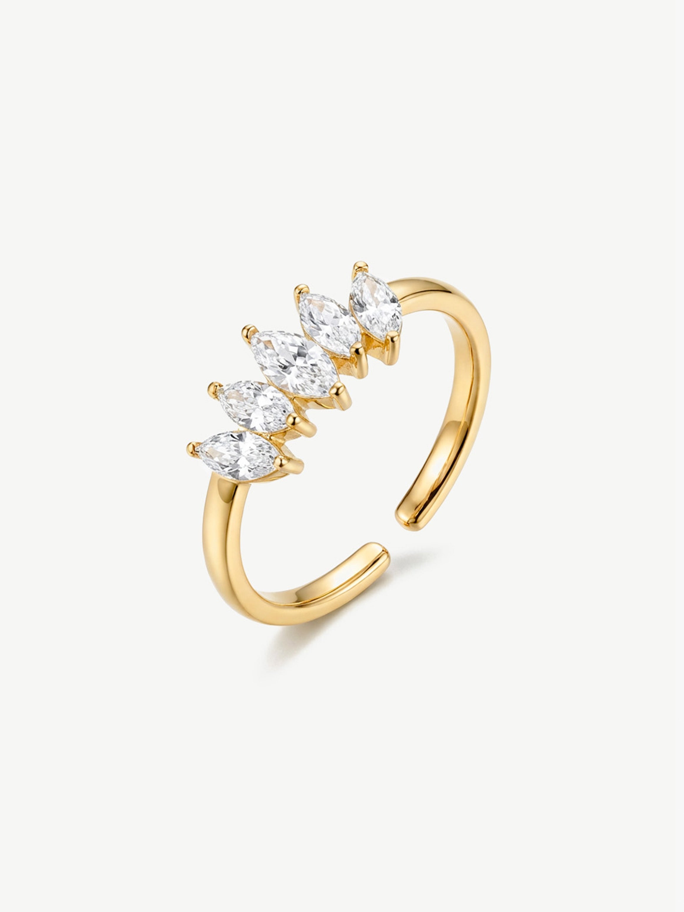 Marquise Crown Ring - Adjustable