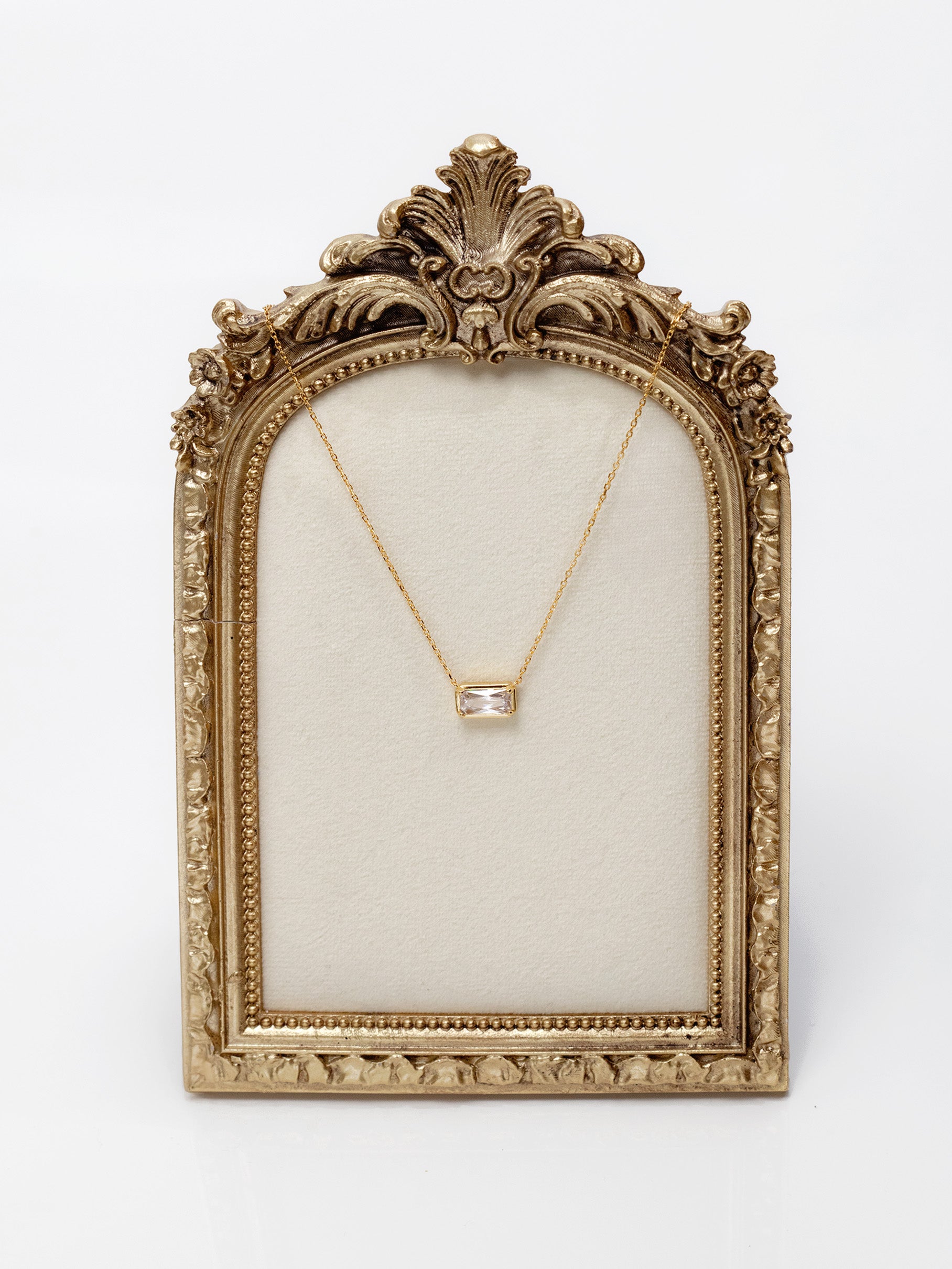 Baguette Stone Necklace